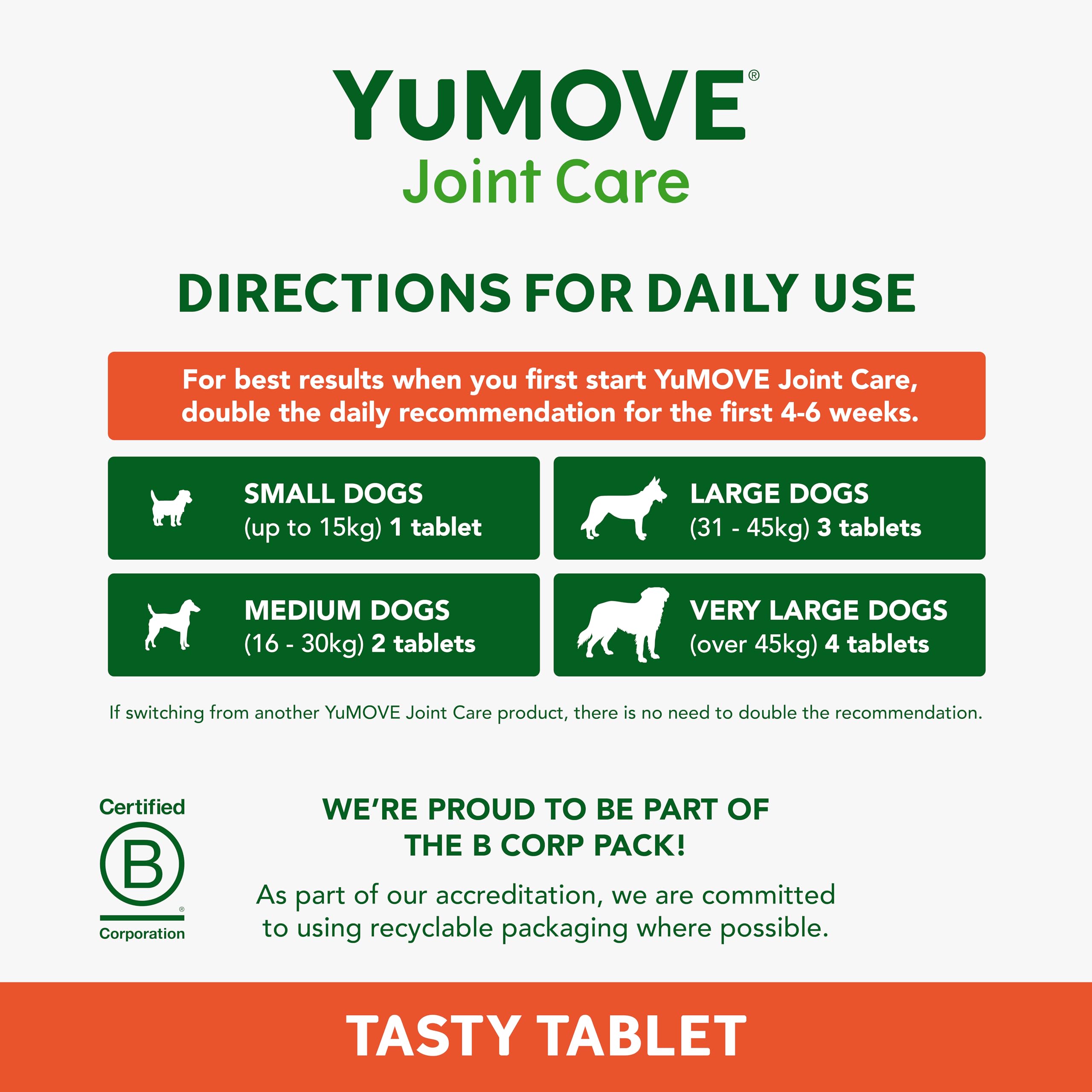 YuMOVE Joint Supplement for Young and Active Dogs - 240 Tablets for Preventative Joint Care 4