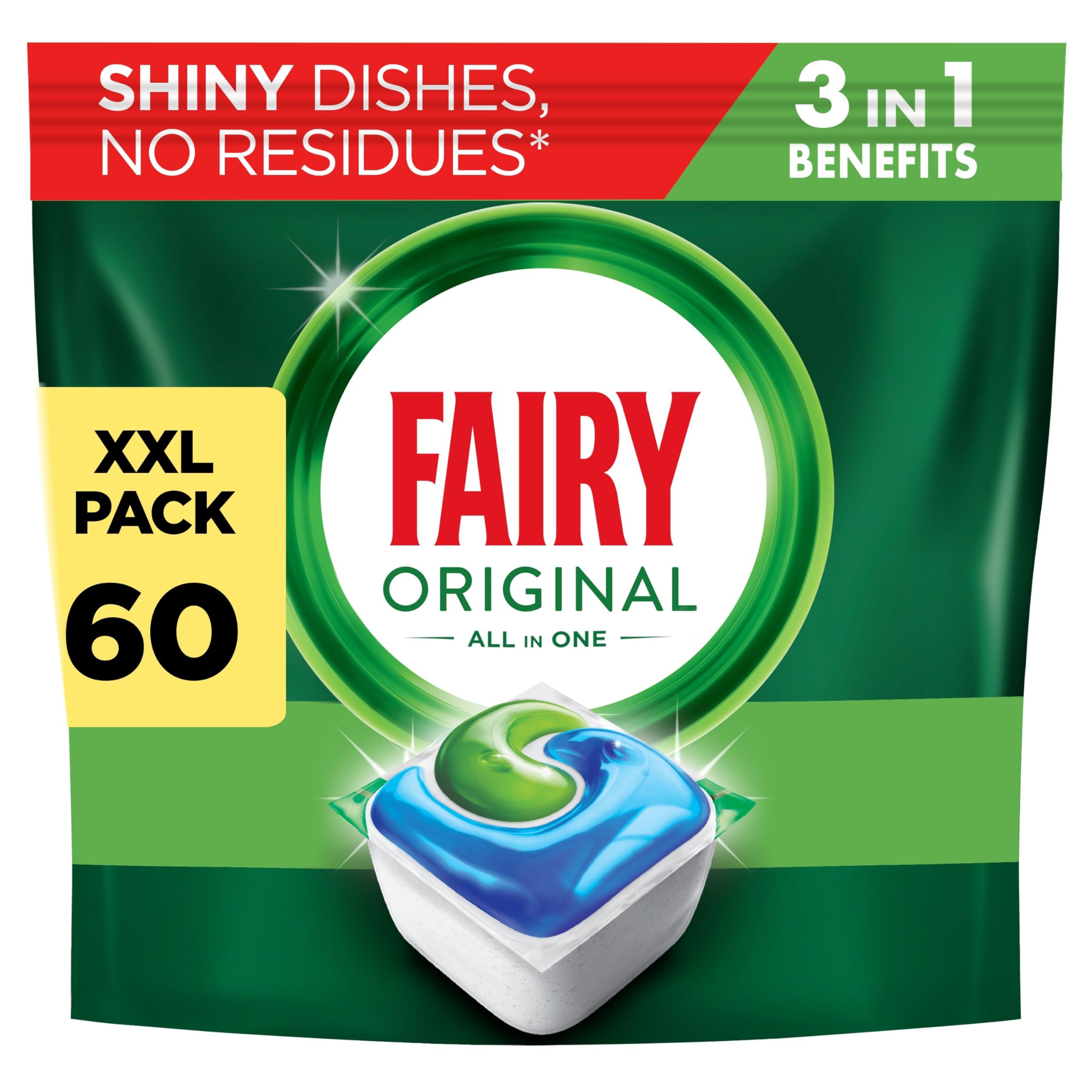 Fairy - Original All-In-1 Dishwasher Tablets (60 Capsules) 10