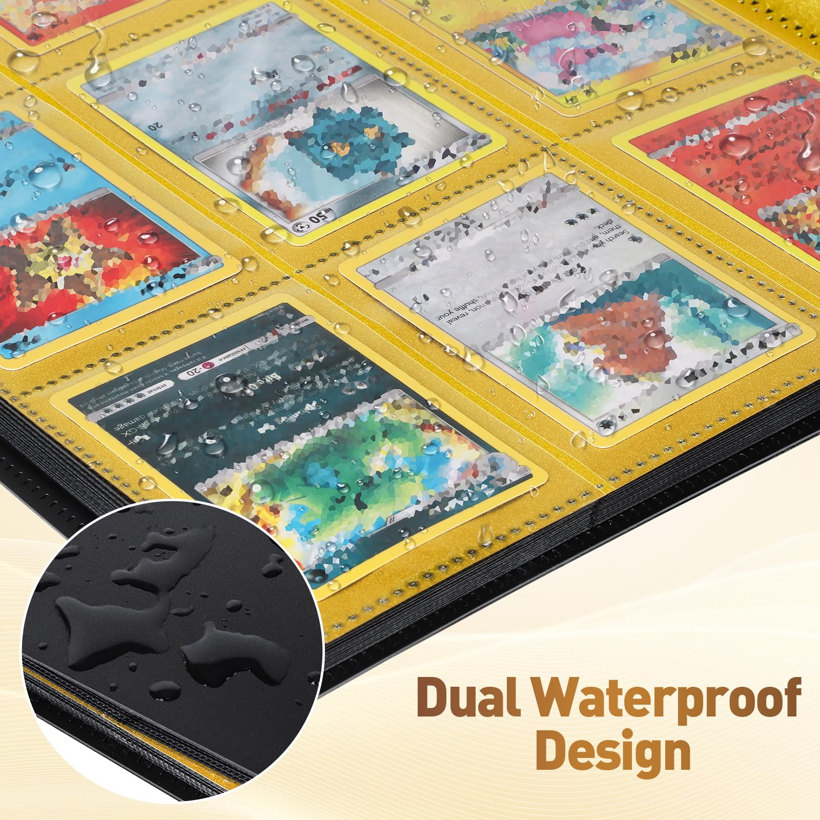 Euqvunn Trading Card Binder - 24 Sheets with 2 Spotlight Pages for Collectible Cards 6