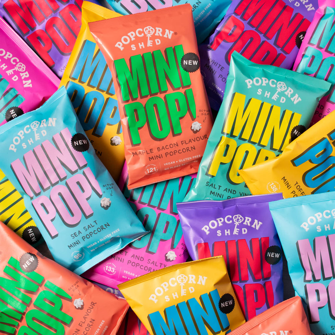 Popcorn Shed MiniPop! Salt & Vinegar Flavour Vegan Popcorn Snack