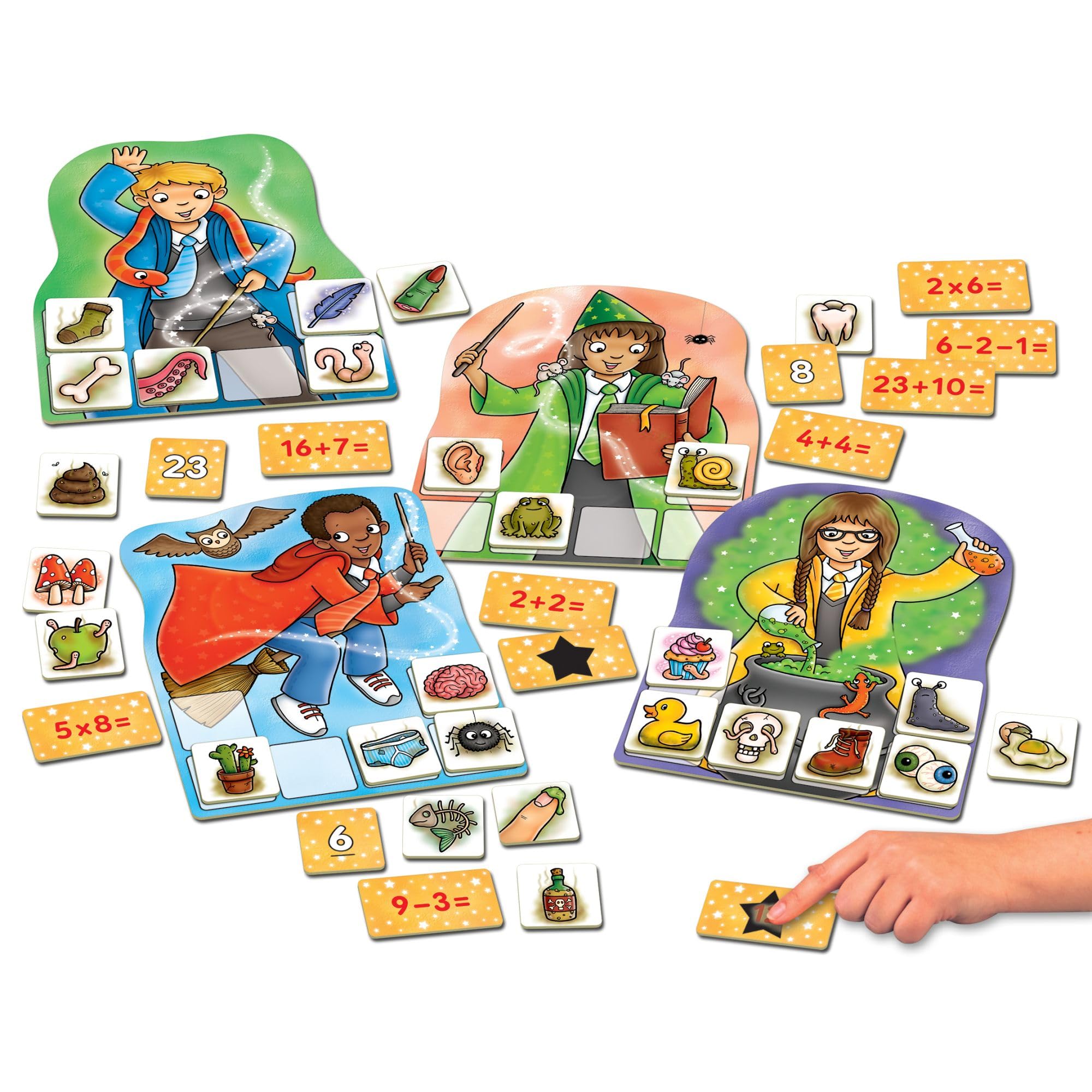 Orchard Toys Magic Maths Game - KS1 Addition Subtraction Multiplication | Ages 5-7 | 2-4 Players 3