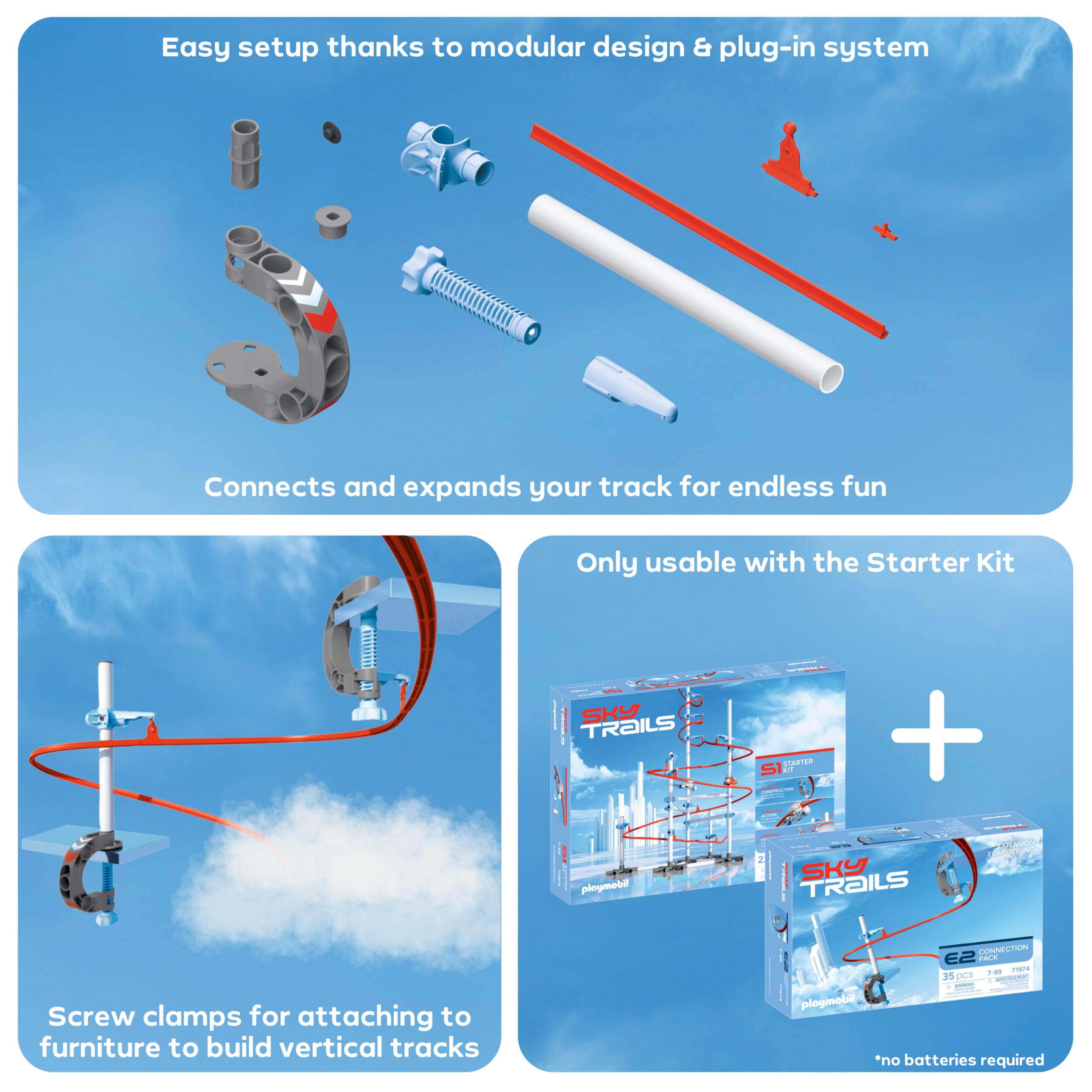 Sky Trails Connection Pack - Expansion Set for Building Exciting Racing Tracks 7
