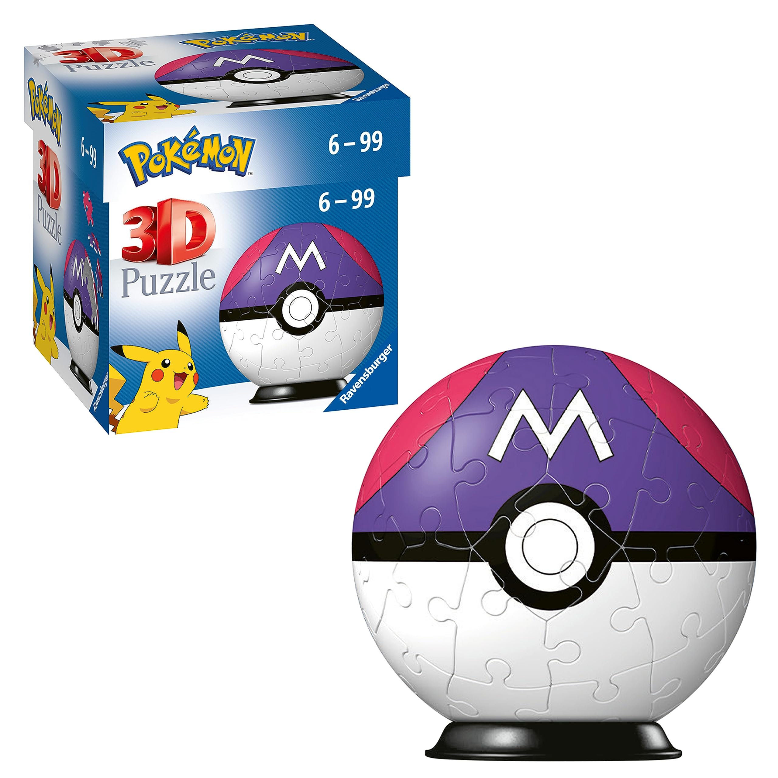Ravensburger Pokémon Master Ball 3D Jigsaw Puzzle - 54 Piece Plastic Build