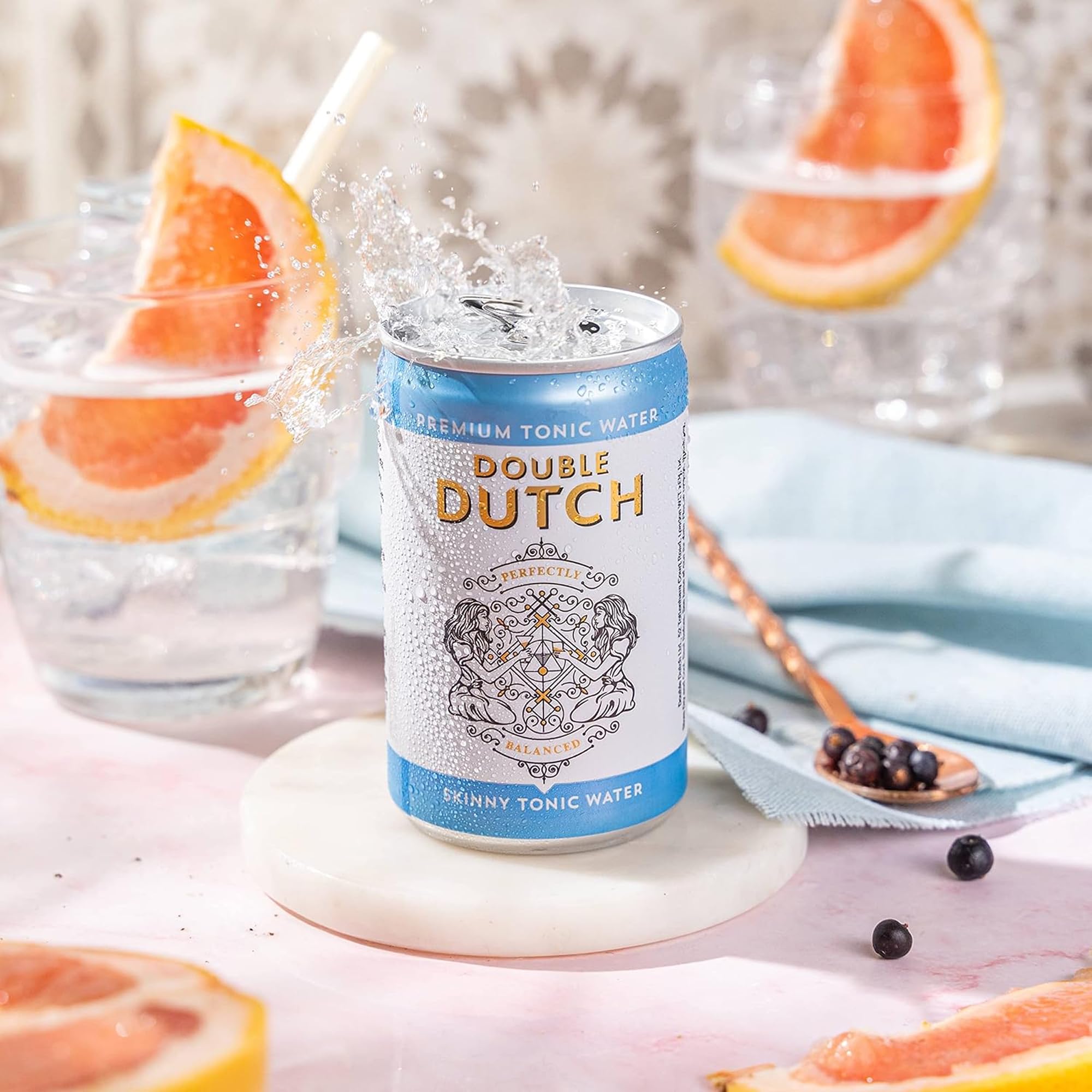 Double Dutch Skinny Tonic Water - Low Calorie, Natural Ingredients | 150 ml (Pack of 6)