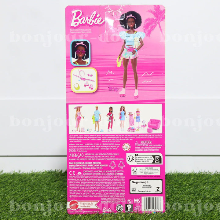 Barbie Doll with Roller Skates - Stylish Fashion Playset for Kids 3+