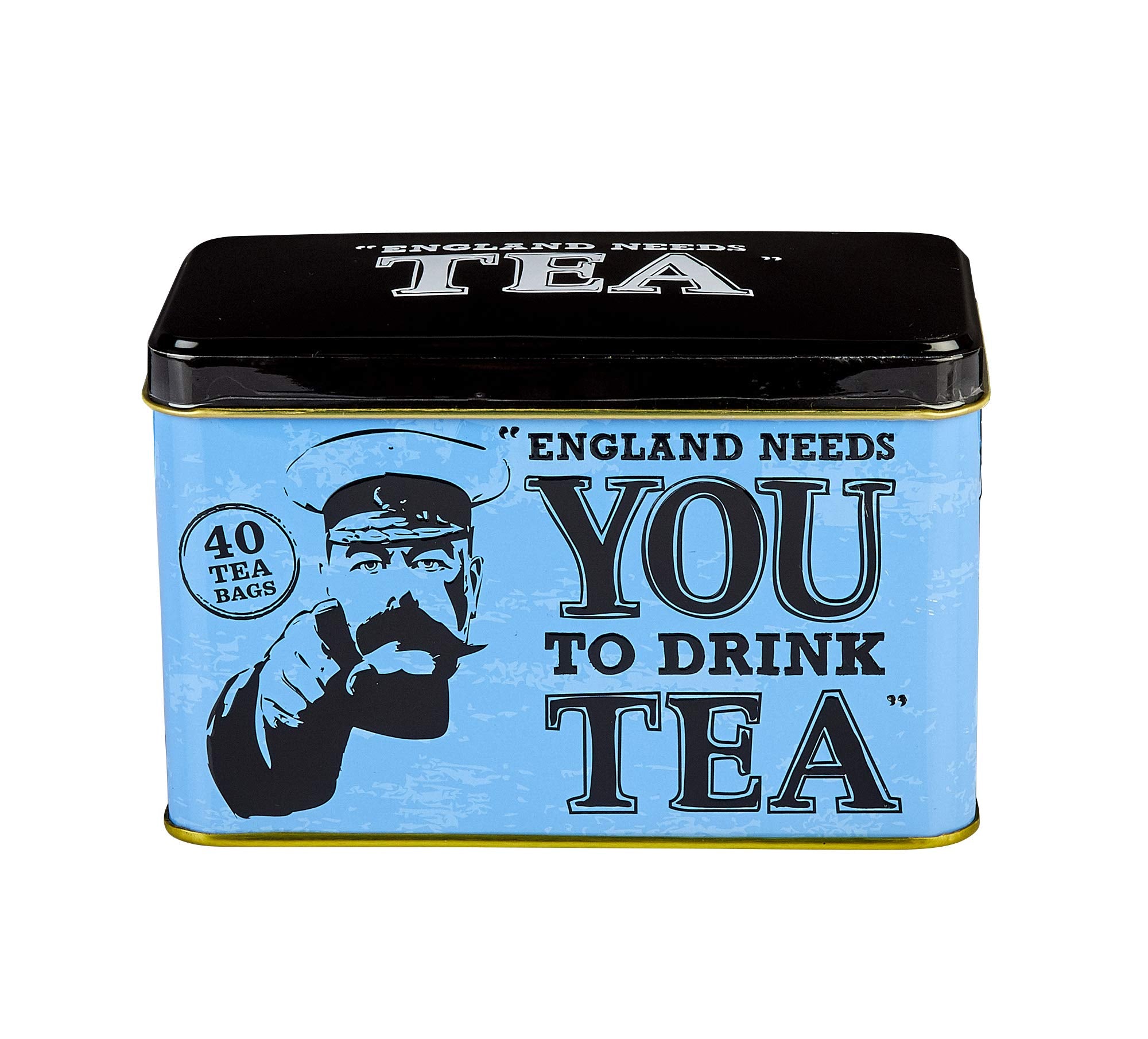 New English Teas - England Needs You Tea Tin with 40 English Afternoon Teabags 1