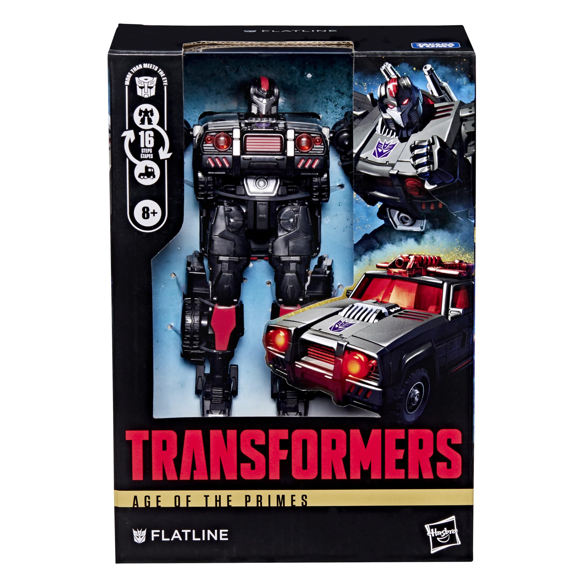 Transformers Age of the Primes Voyager Class Flatline Action Figure | 7-inch | 16 Steps