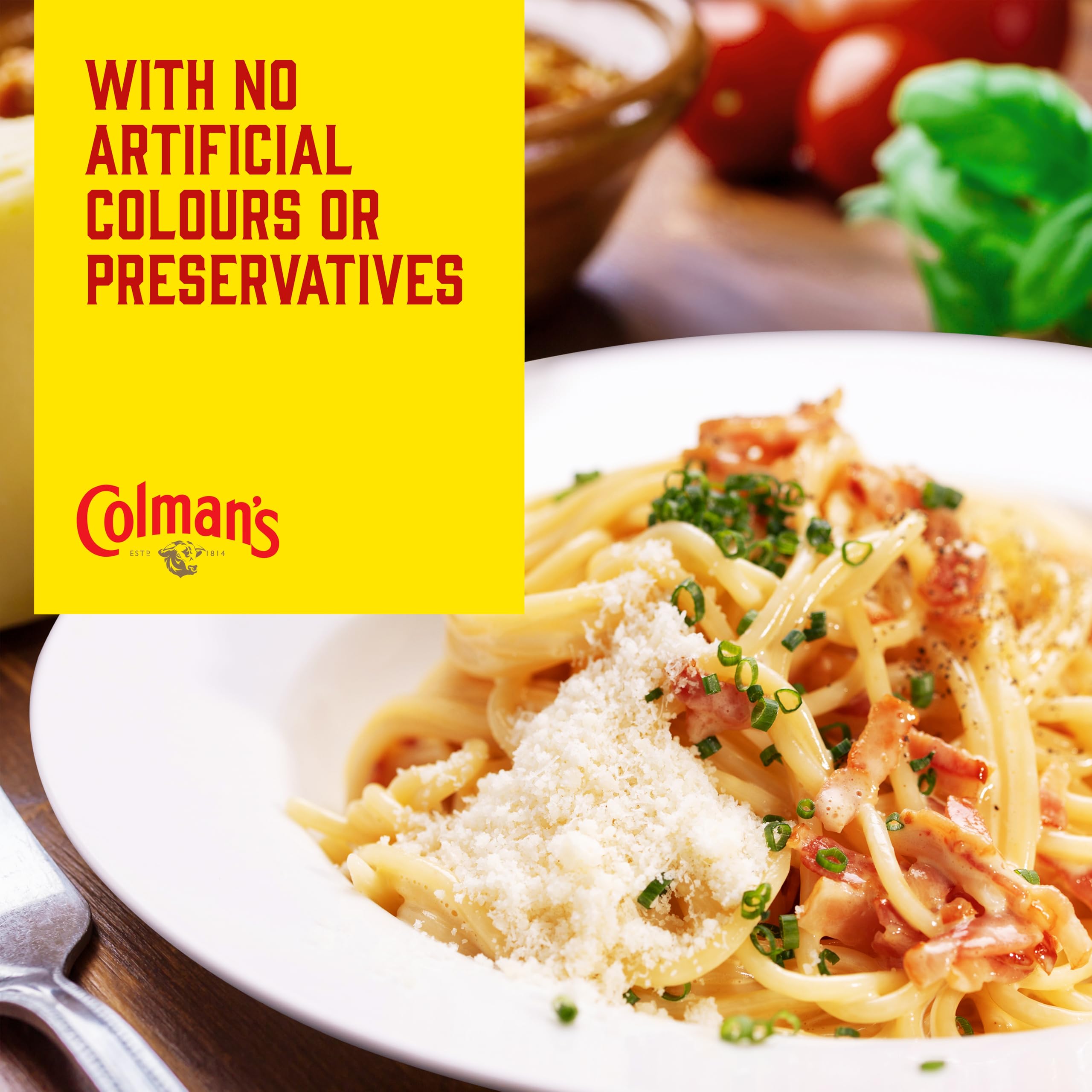 Colman's Midweek Meals Spaghetti Carbonara Meal Maker Mix | 4 Servings | 38g Pack 4