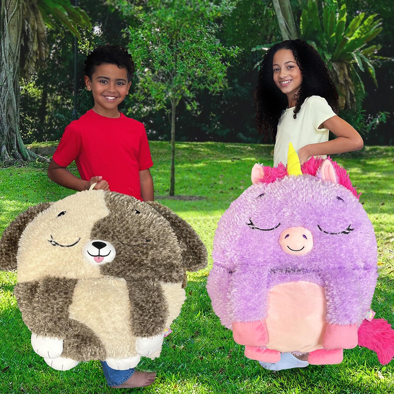 Happy Nappers Kids Sleeping Bag - Purple Unicorn - 2-in-1 Plush Toy & Sleeping Bag for Nap Time or Play 7