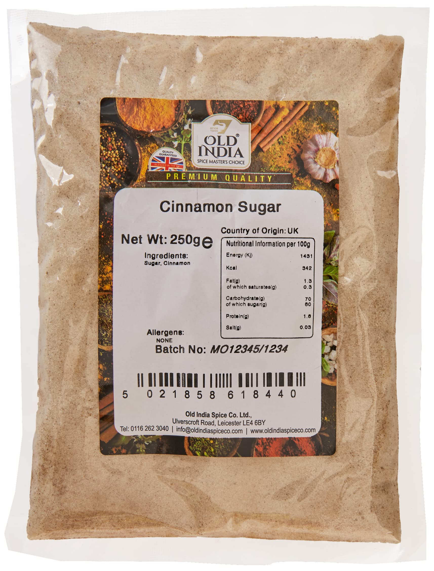 Old India Cinnamon Sugar Powder - 250g | Natural & Additive Free 1
