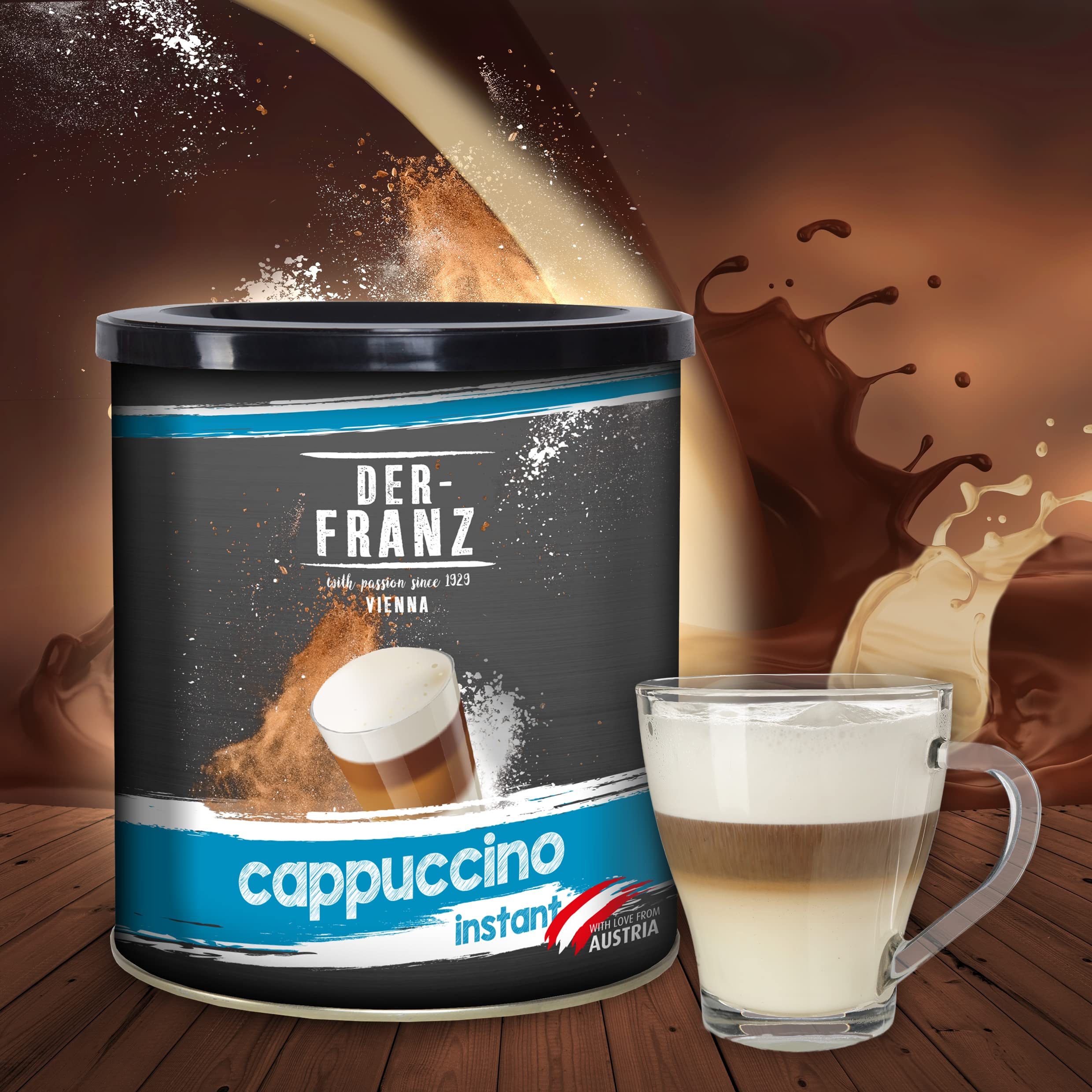 Der-Franz Instant Cappuccino 500 g – Ready-to-Use Cappuccino Mix with 15.5% Instant Coffee 9