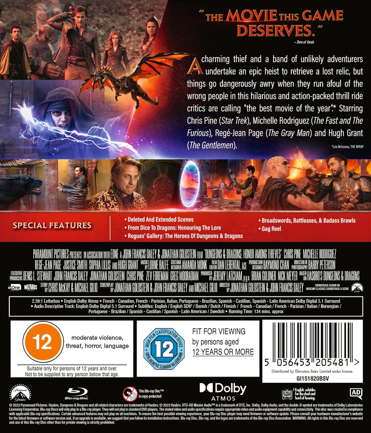 Dungeons & Dragons: Honour Among Thieves Blu-ray [Region A & B & C] 2
