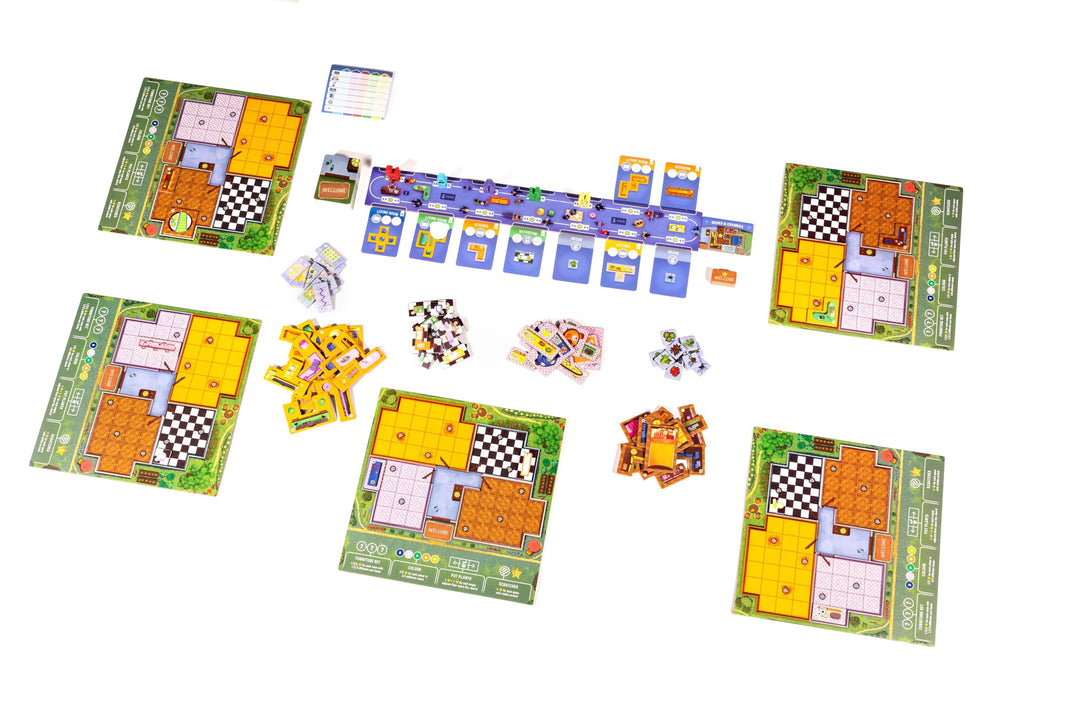 Alley Cat Games Happy Home Strategy Home Decoration Polyomino Game