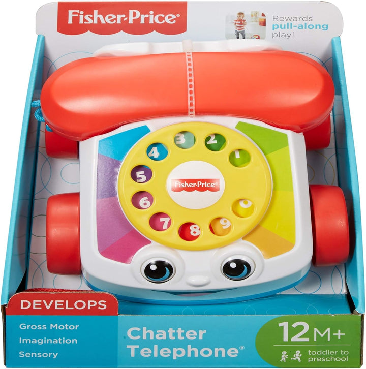 Fisher-Price Chatter Telephone - Classic Pull-Along Toy for Toddlers 12M+