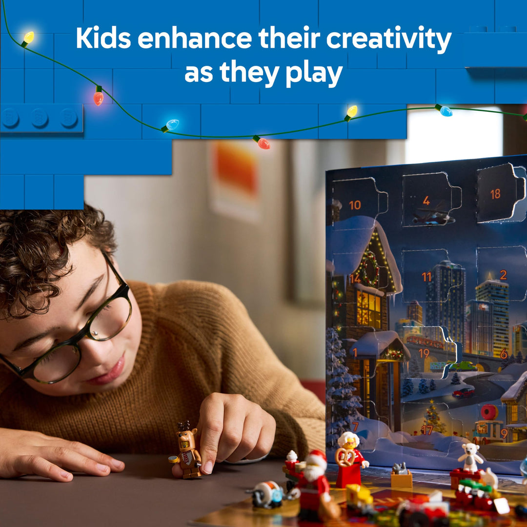 LEGO City Advent Calendar 2025 - 24-Day Holiday Building Playset for Ages 5+