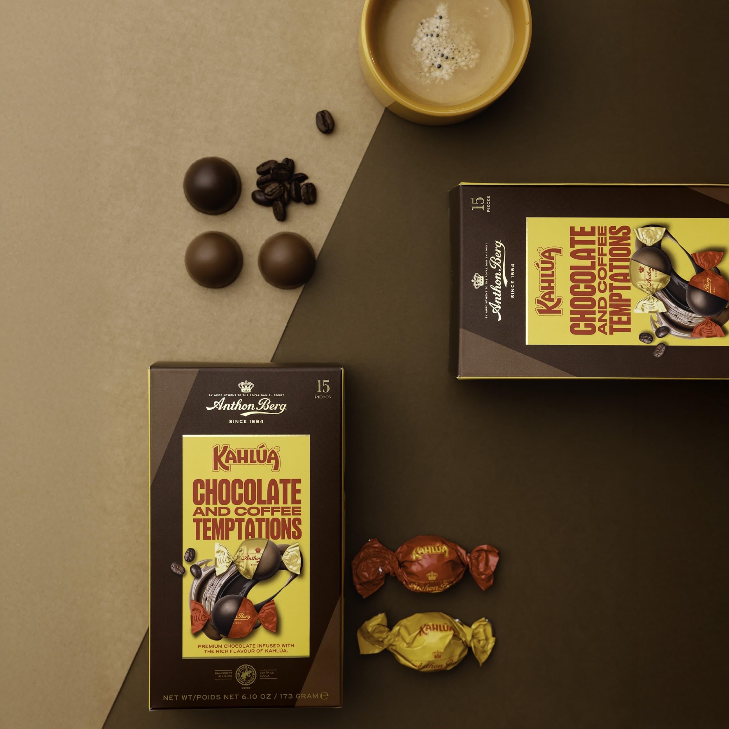 Anthon Berg Kahlua Gift Box - 15 Chocolate & Coffee Liqueur Infused Pralines 9