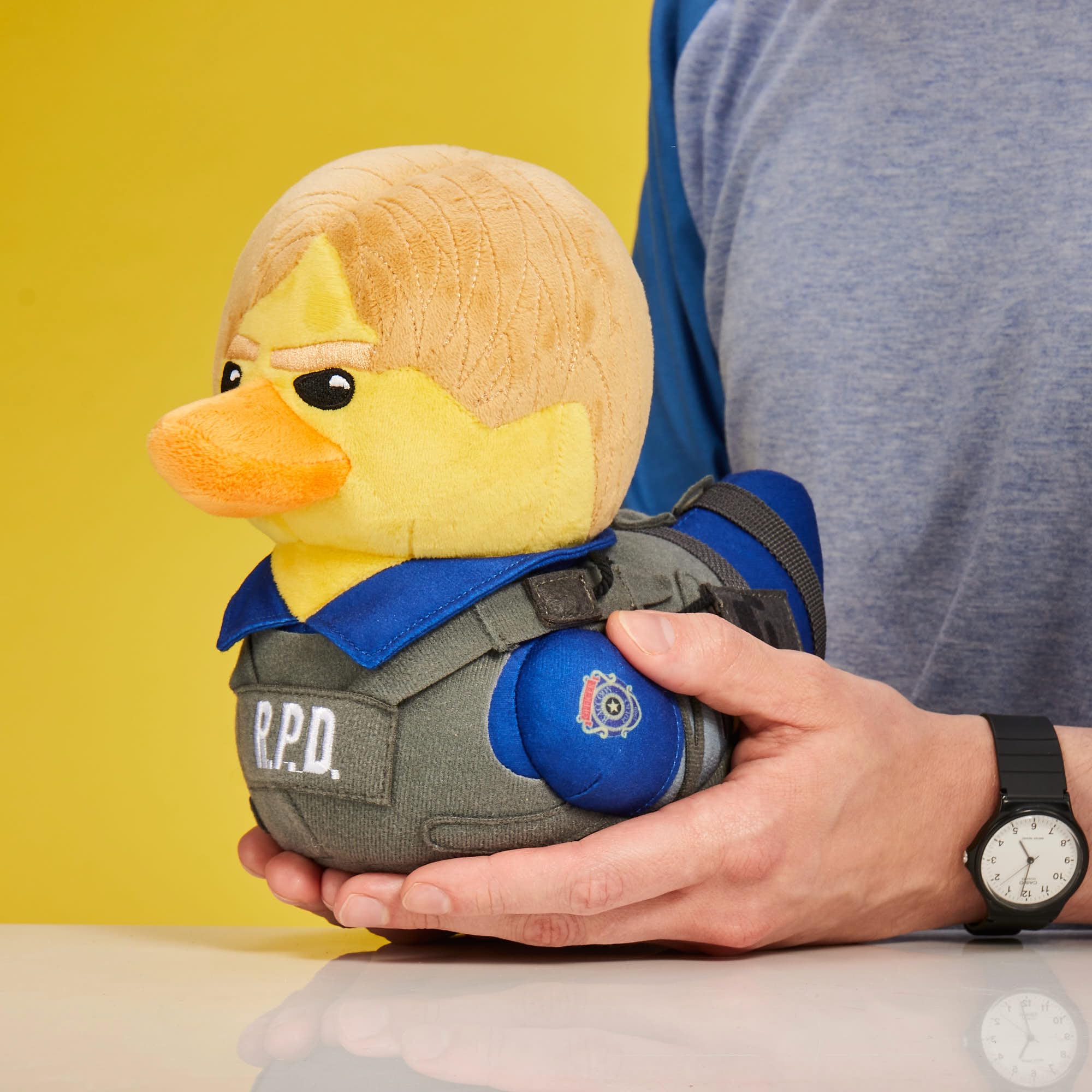 TUBBZ Plush: Leon Kennedy - Resident Evil Cosplaying Rubber Duck Soft Plush - 9 Inch Collectible 6