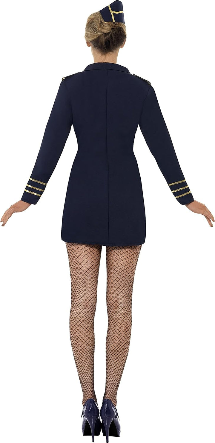 Smiffys Flight Attendant Costume - Size 16-18 (44-46) (28879S)