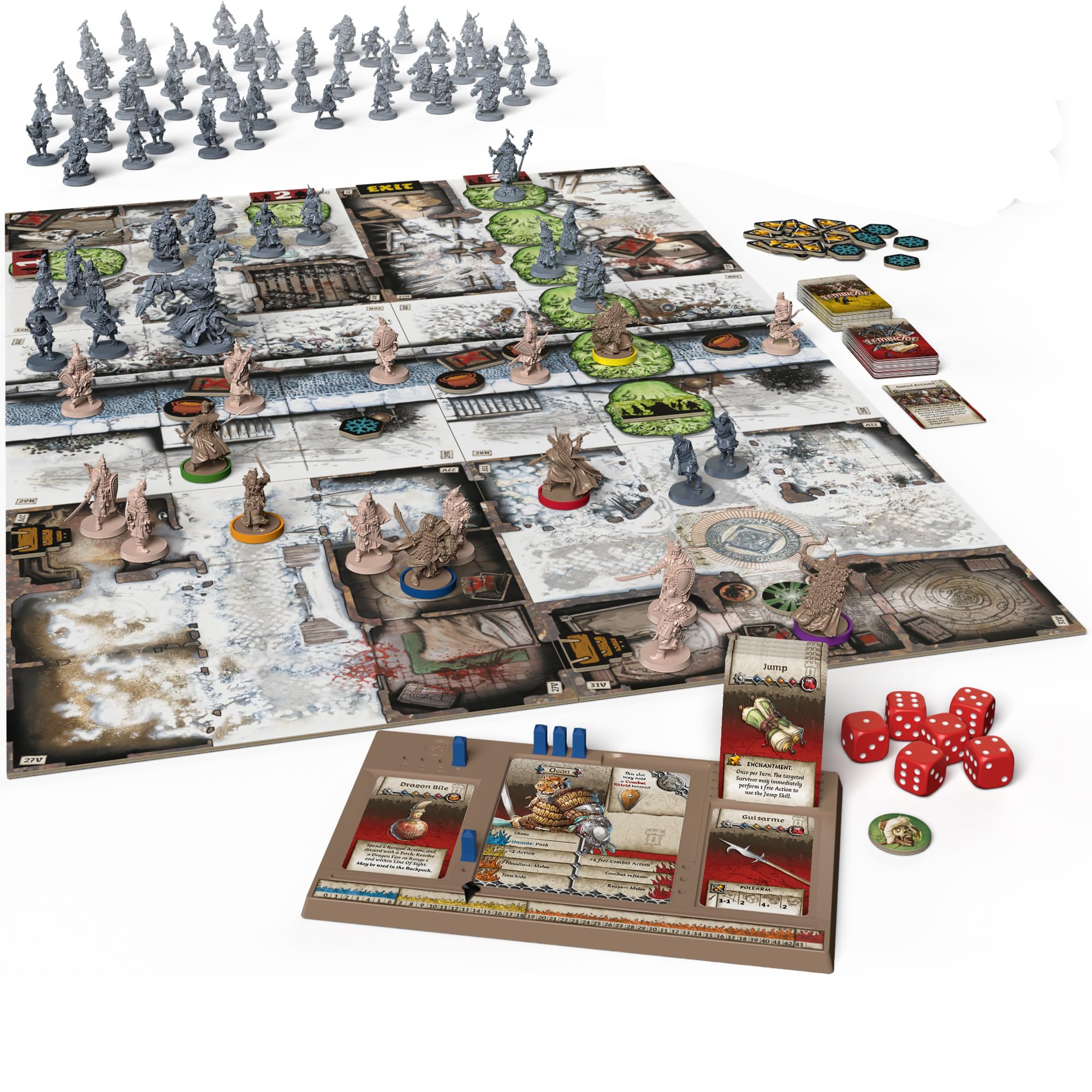 CMON Zombicide: White Death Board Game | Ages 14+ | 1-6 Players | 60 Min 2