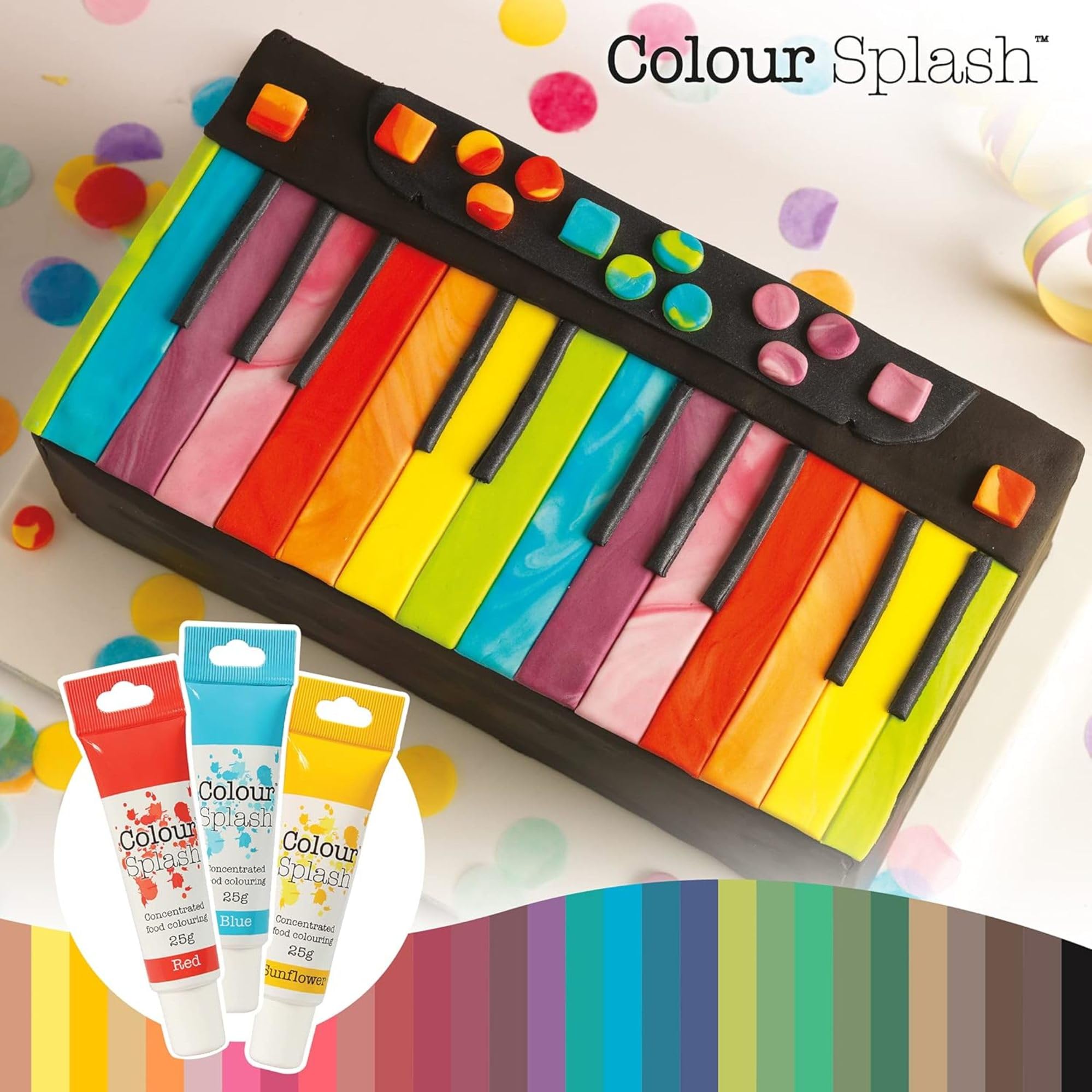 Colour Splash Food Colouring Gel - Highly Concentrated Black Gel | 25 g (Pack of 1) 5