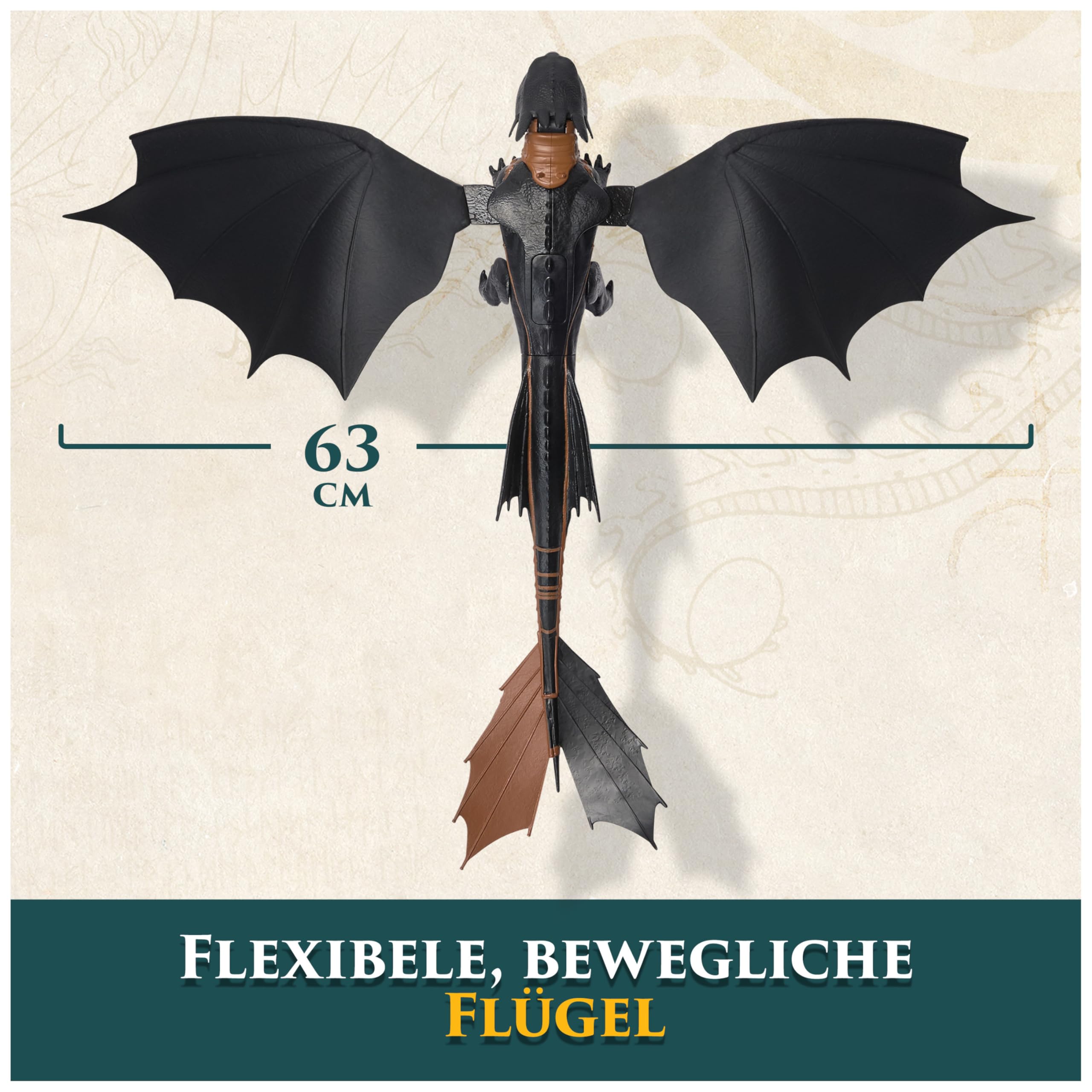 Dreamworks Dragons Ultimate Plasma Blast Toothless - Light-Up Action Figure for Kids 4+ 9