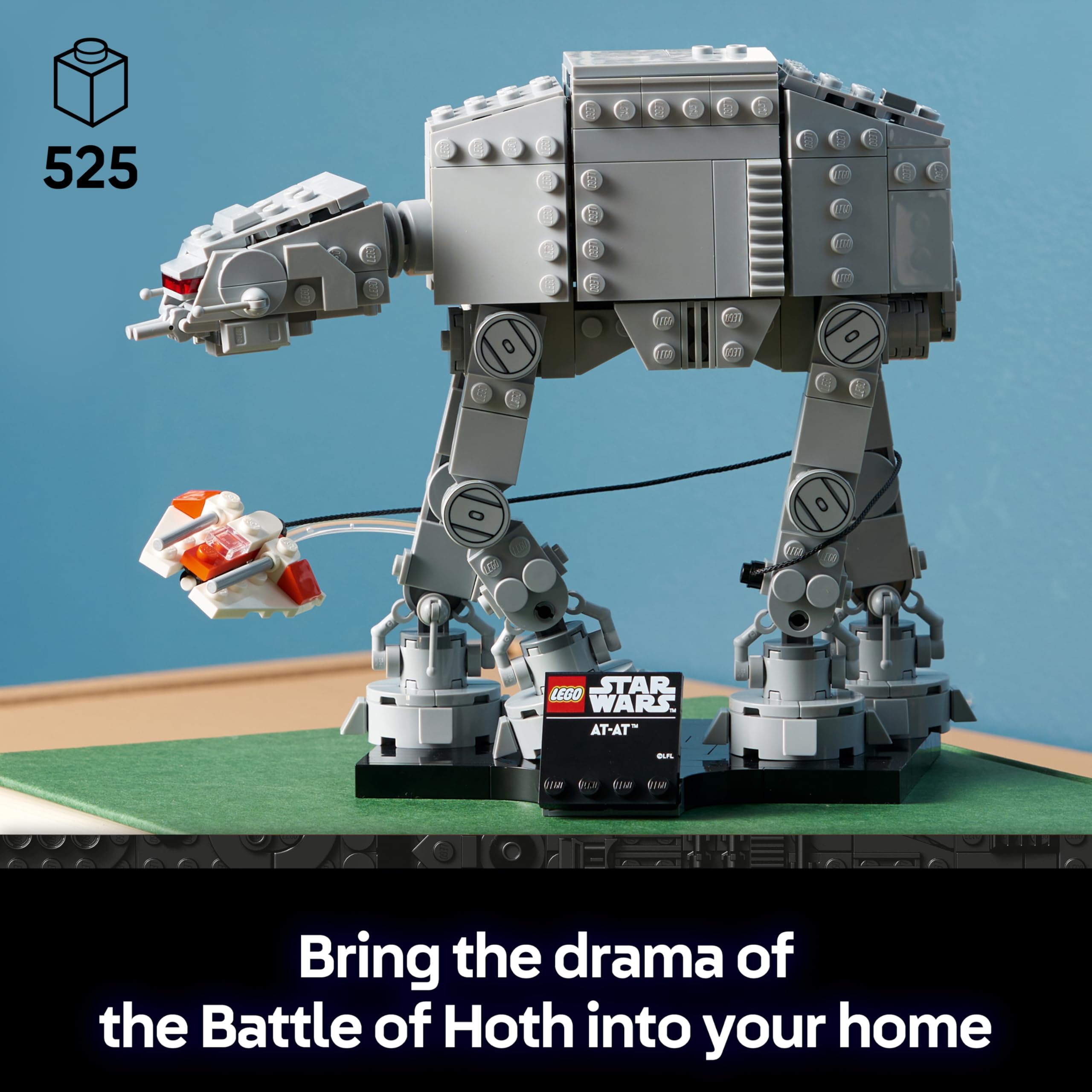 LEGO Star Wars 75440 AT-AT Building Set for Adults | Display Model with Snowspeeder | Ages 18+