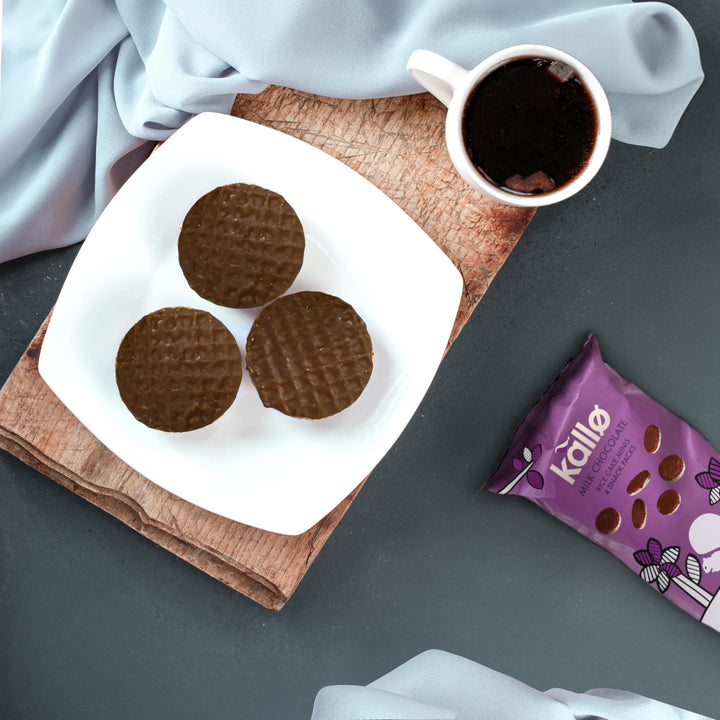 Kallo Belgian Milk Chocolate Mini Rice Cakes, 9 x 84g