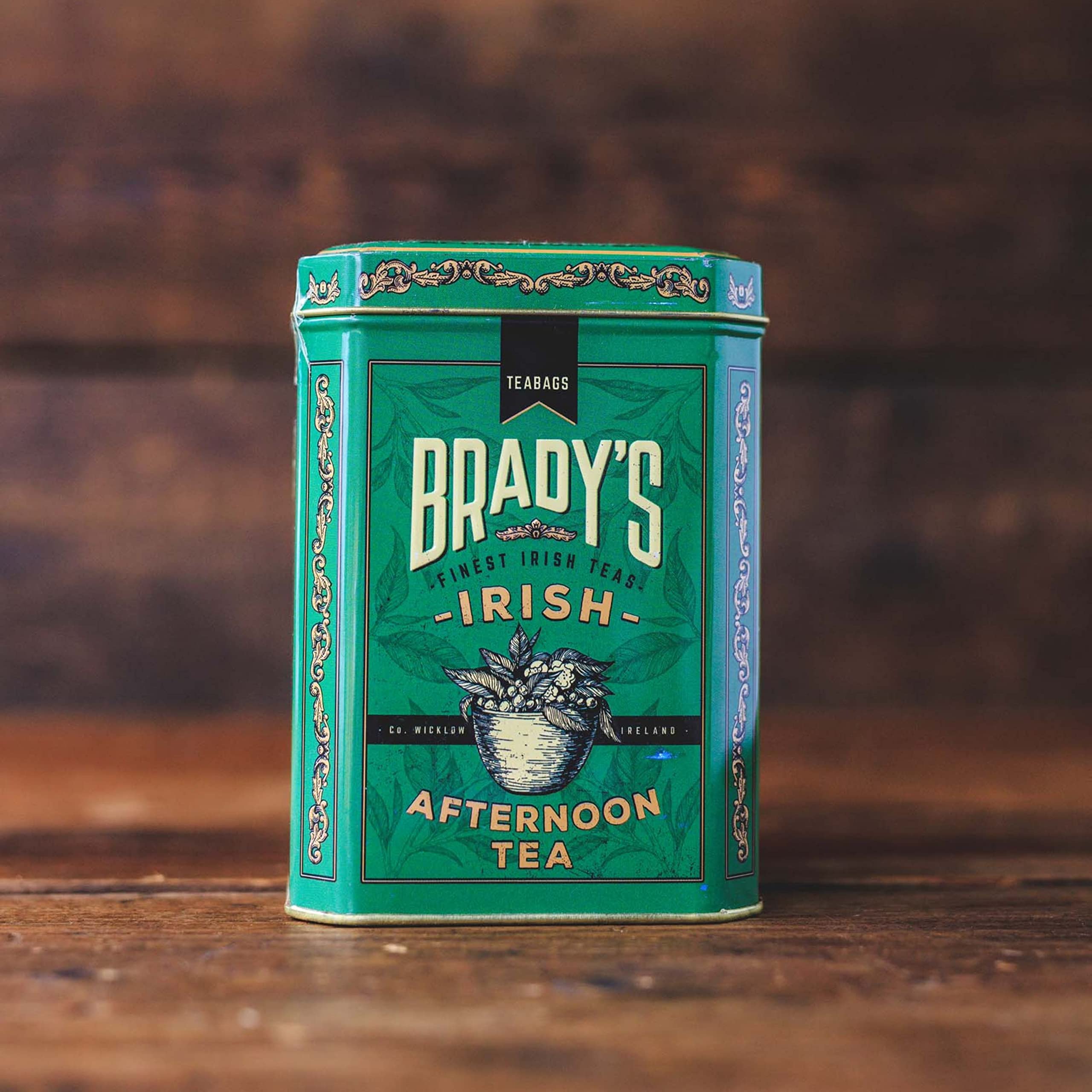 Brady's Irish Afternoon Tea - 40 Tea Bags - Traditional Black Tea Blend in Tin 12