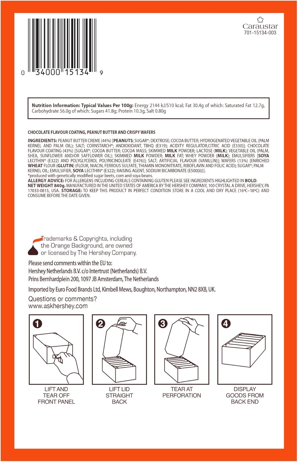 Reese's - Peanut Butter Sticks Pack of 20 (42g Each) - Chocolate Covered Wafer Snacks 4