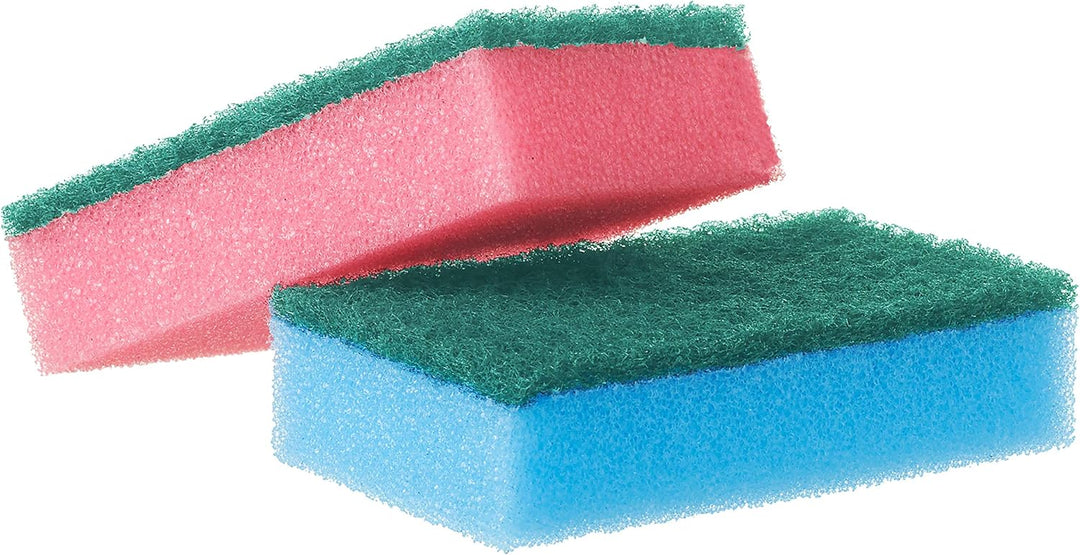 Spont游戏副本 Essentials Sponge Scourers - 120 Pack (12 x 10), Assorted Colors