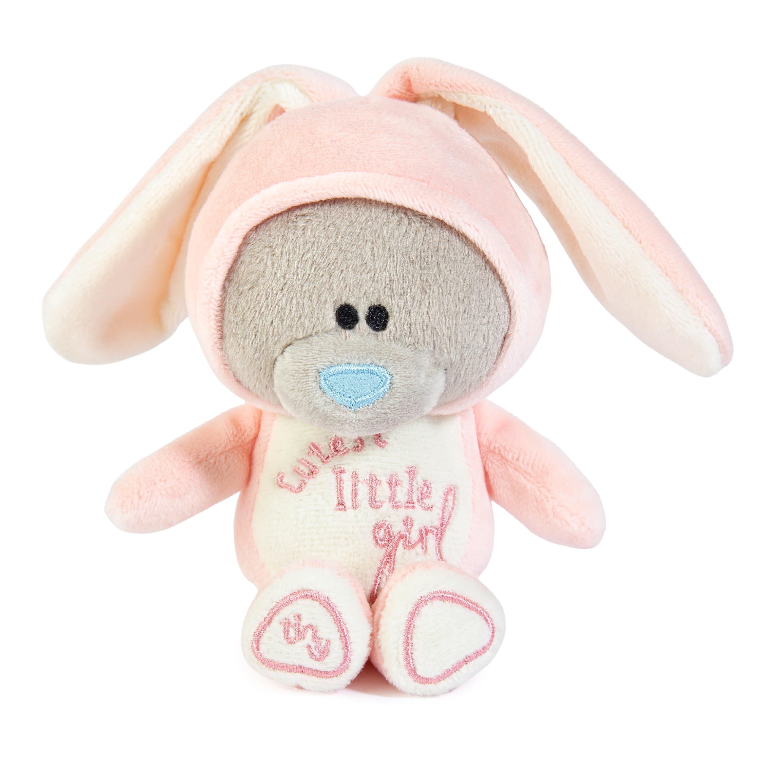 Me To You Tiny Tatty Teddy New Baby Girl Plush Bear in Bunny Onesie | 10cm 1