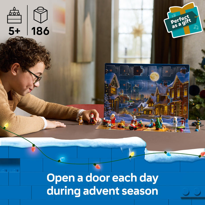 LEGO City Advent Calendar 2025 - 24-Day Holiday Building Playset for Ages 5+