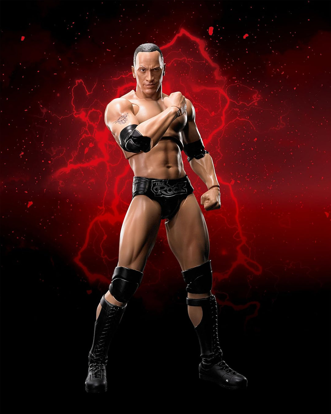 TAMASHII NATIONS WWE The Rock S.H.Figuarts Action Figure - Fully Articulated Collectible for Ages 14+