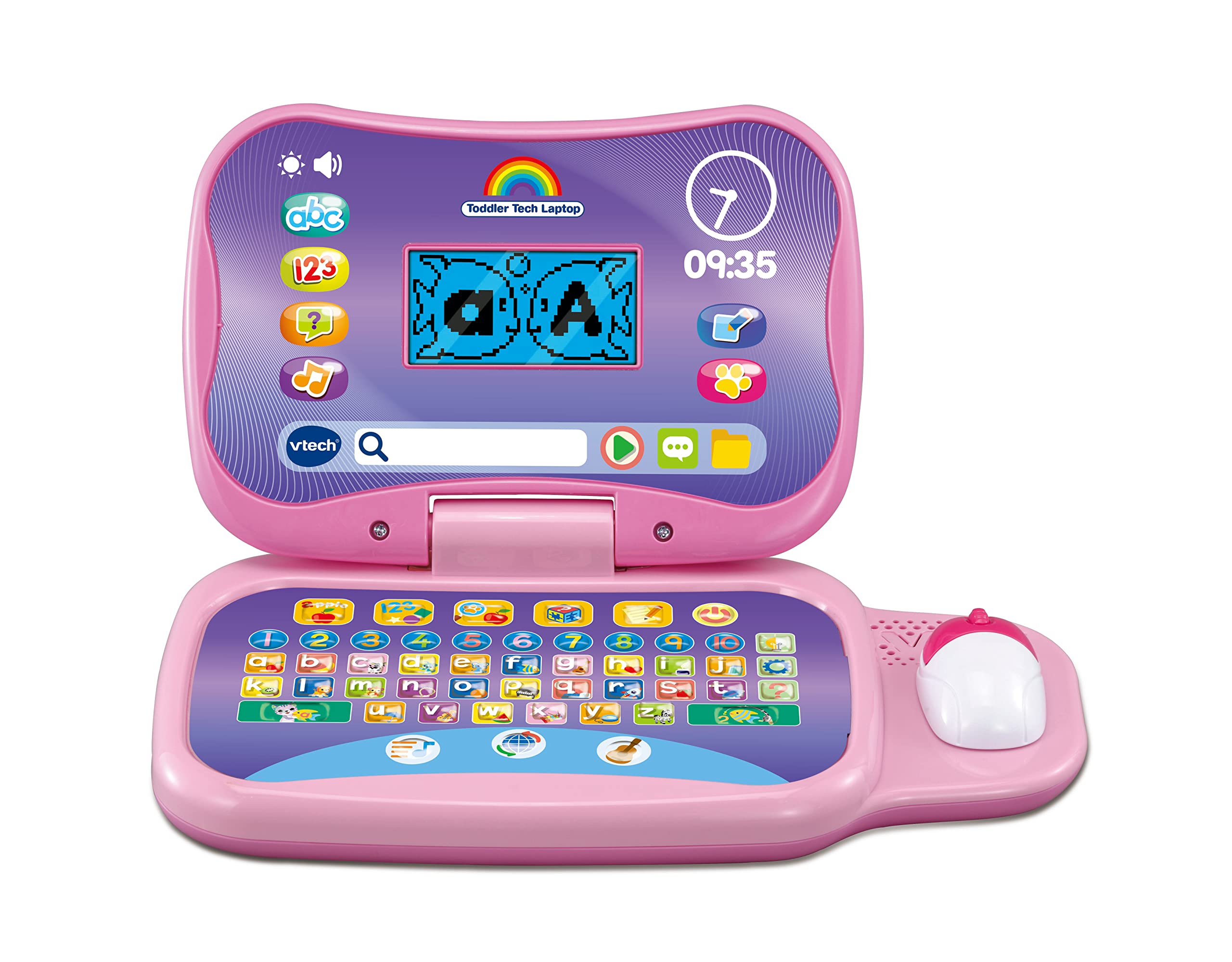 VTech Toddler Tech Laptop - Interactive Educational Computer Toy for Ages 2-5 | Pink 1