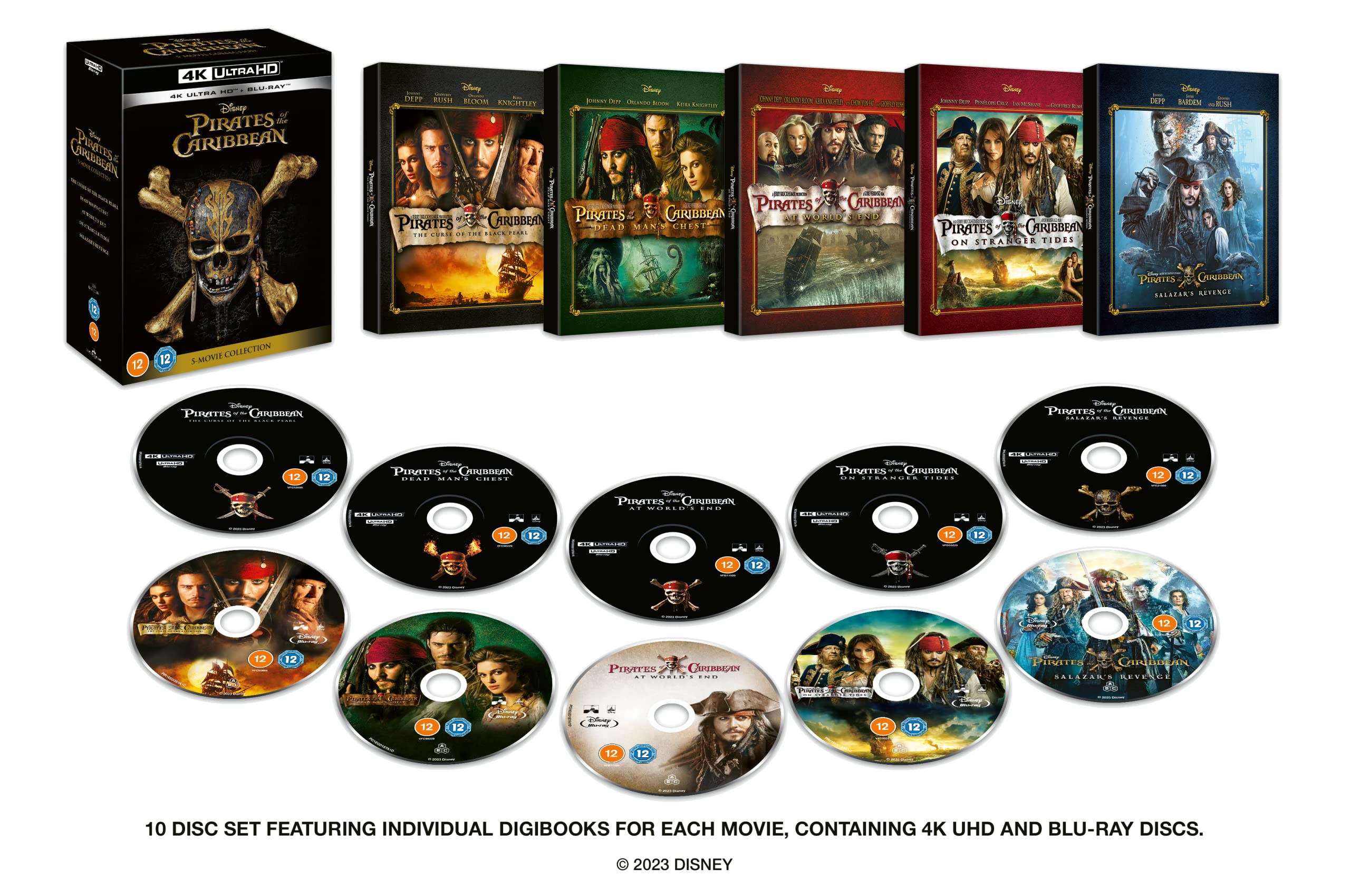Pirates of The Caribbean 1-5 [4K UHD + Blu-ray] 1