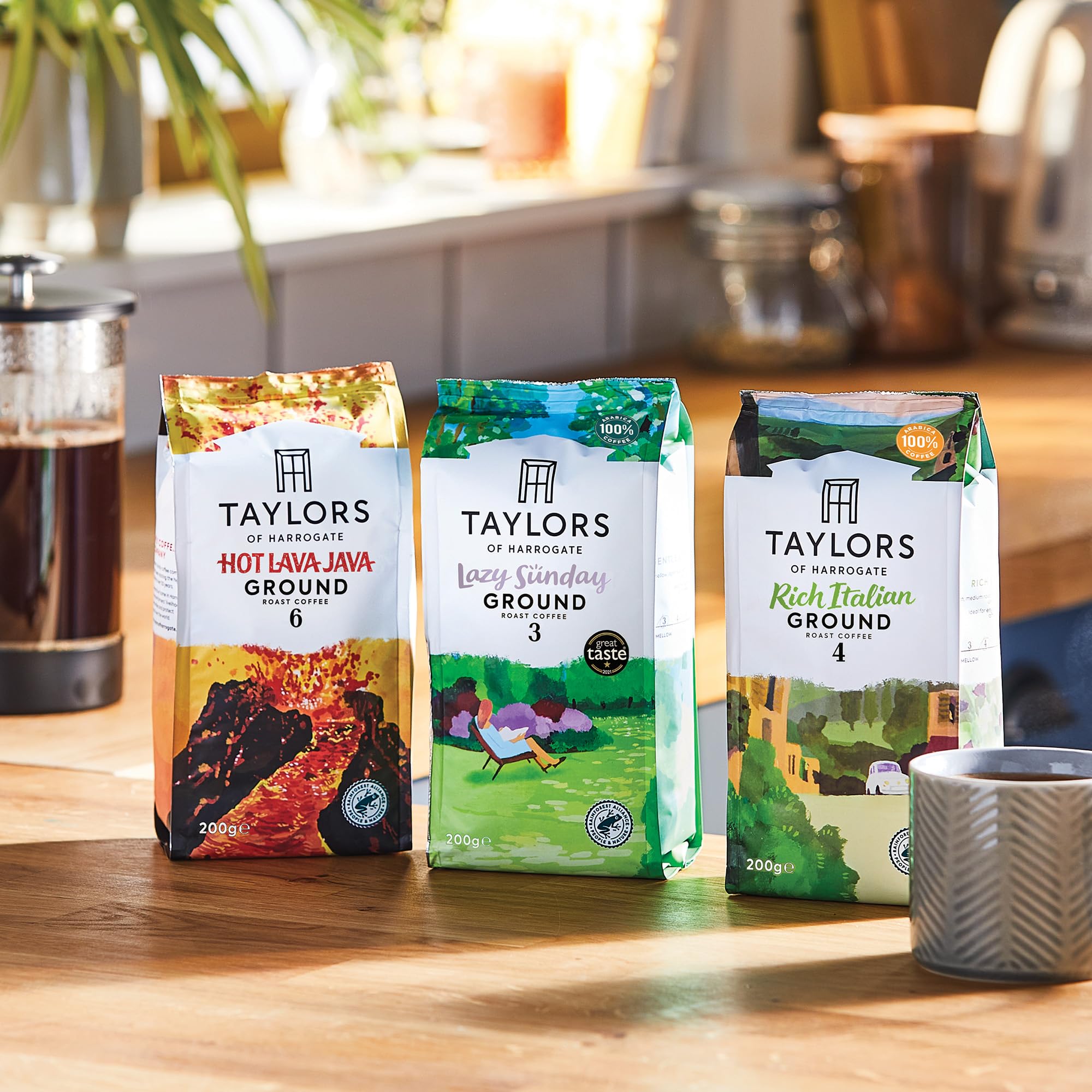 Taylors of Harrogate Rich Italian Ground Coffee (200g Pack of 6 - Total 1.2kg) 7