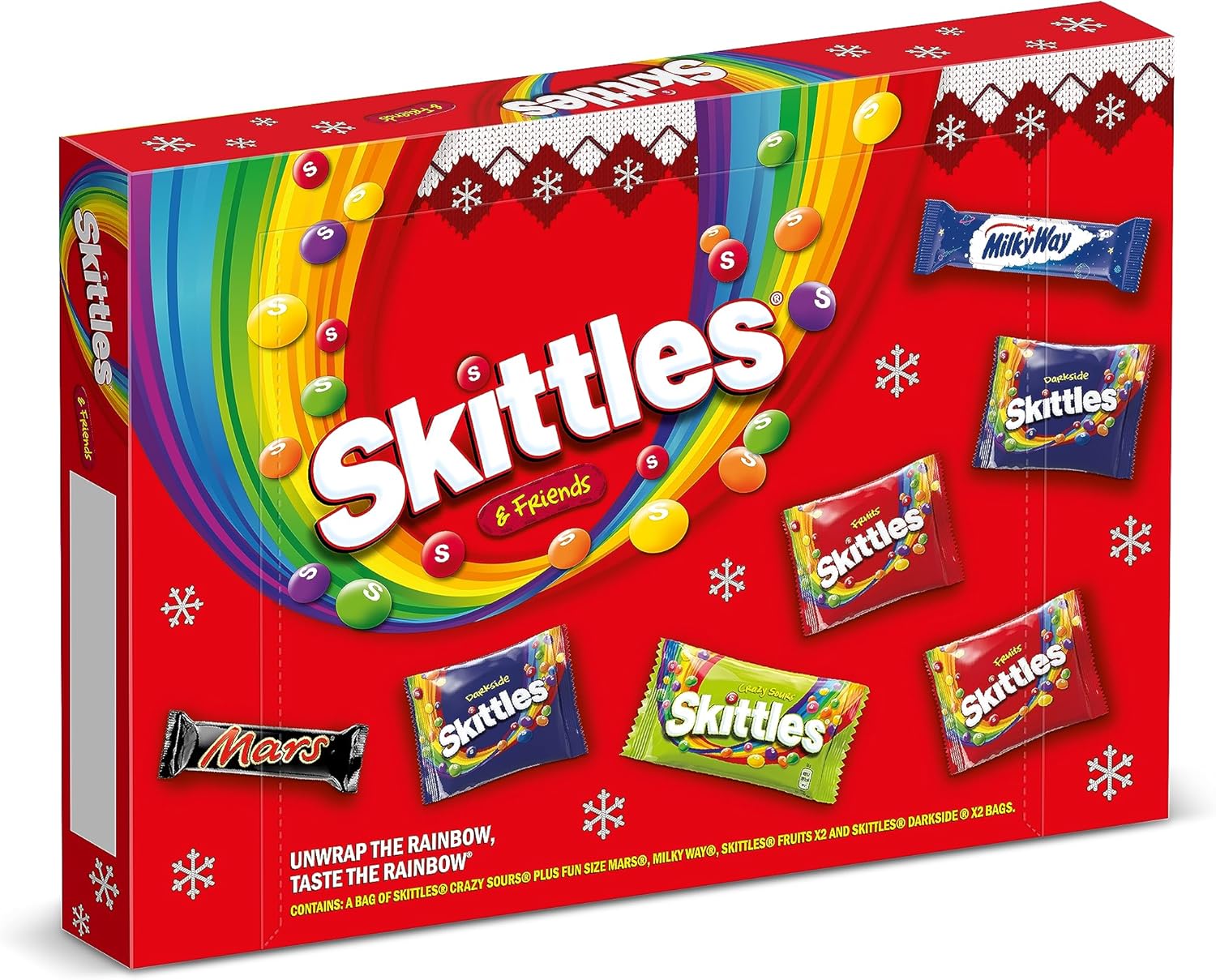 Skittles & Friends Christmas Sweets Selection Gift Box, 105.5g 3