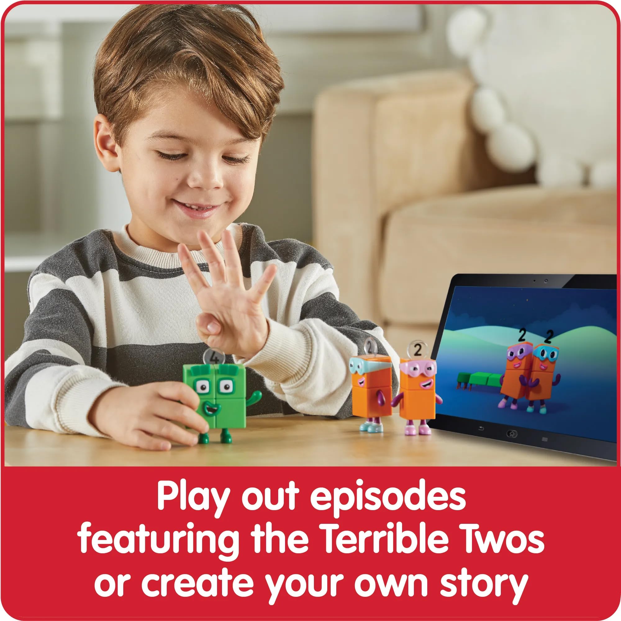 Numberblocks Four and the Terrible Twos - Collectible Play Figures for Ages 3+ 10