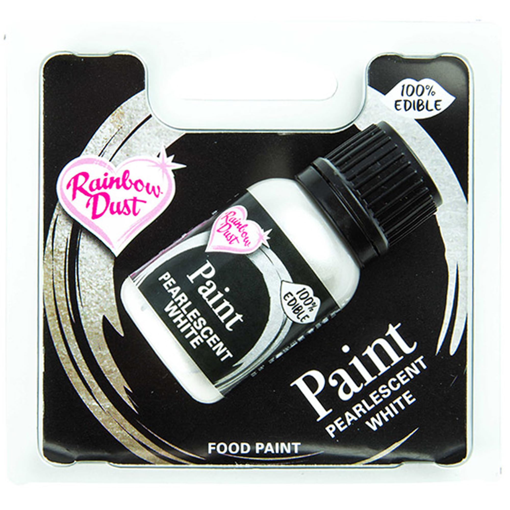 Rainbow Dust - Pearlscent White Edible Food Paint 25 ml 2