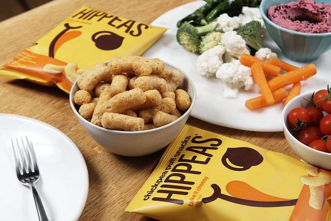 Hippeas Take It Cheesy Chickpea Puffs Vegan Crisps Multipack | 25 x 15g