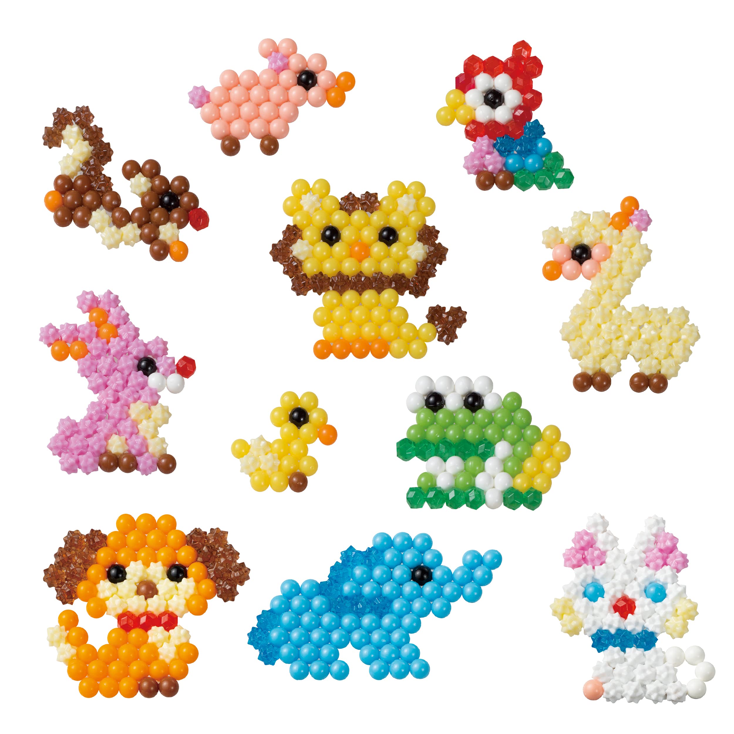 Aquabeads Animal Buddies Refill Kit - 600 Beads in 15 Colors, Includes Stands | Ages 4+ 5