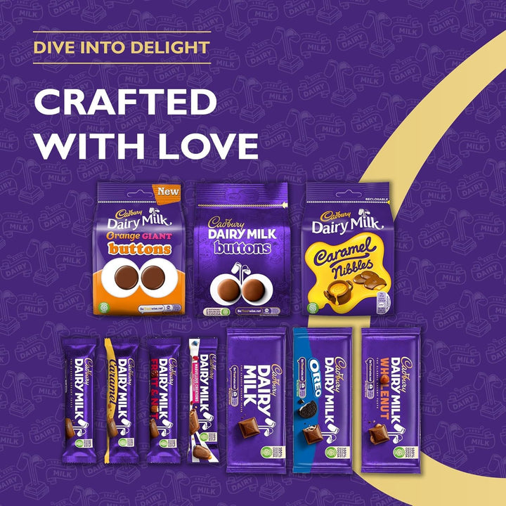 Cadbury Dairy Milk Big Night In Deluxe Hamper with 10 Assorted Chocolate Bars