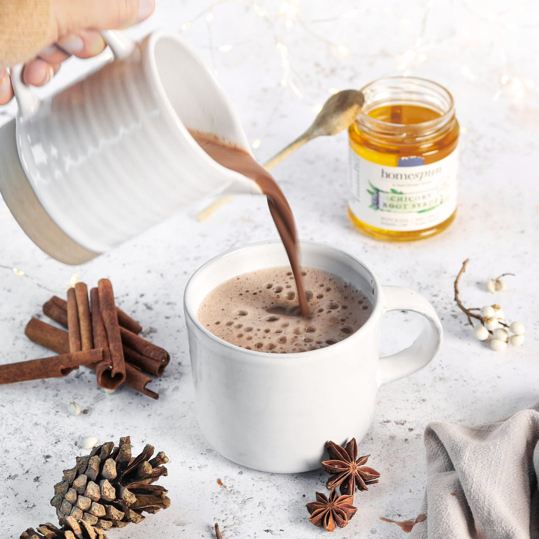 Homs pun Chicory Root Syrup - Keto & Low Carb Sweetener - Low Sugar, Vegan