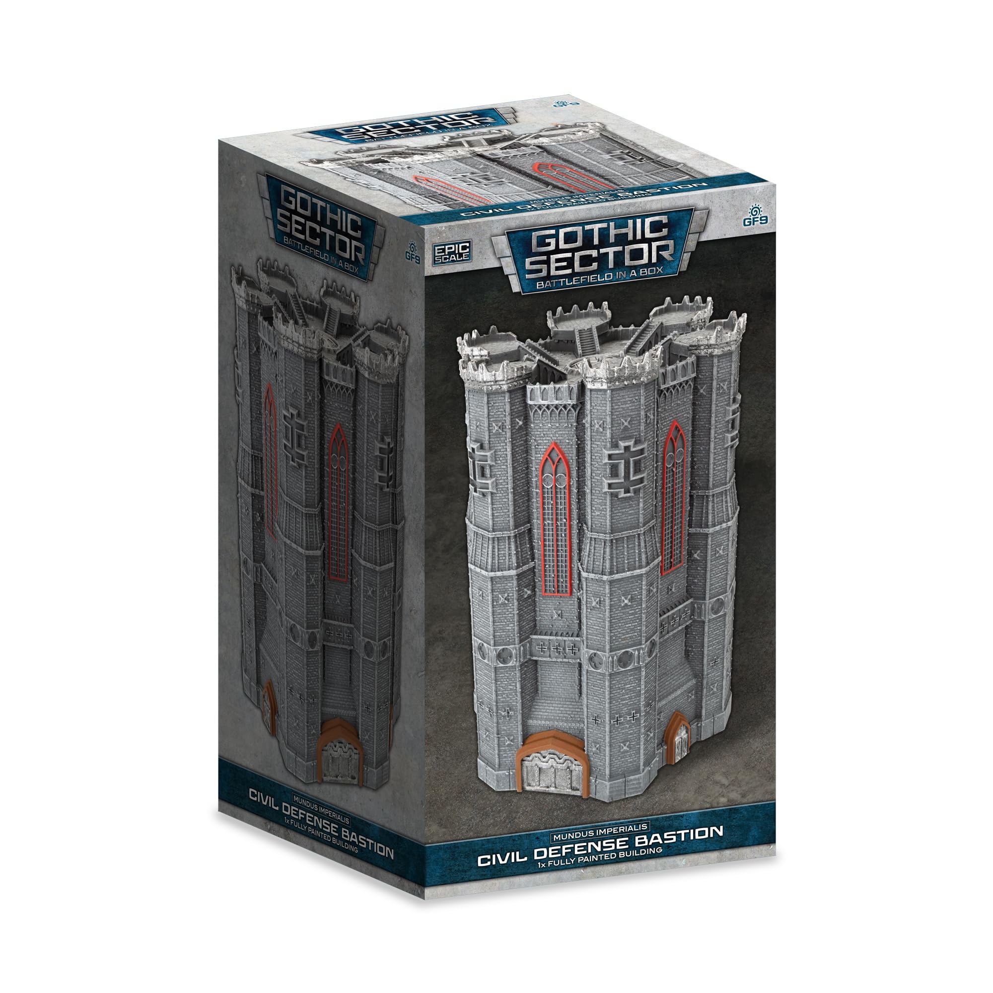 Gale Force Nine Mundus Imperialis - Civil Defense Bastion | Epic Scale Terrain | Resin