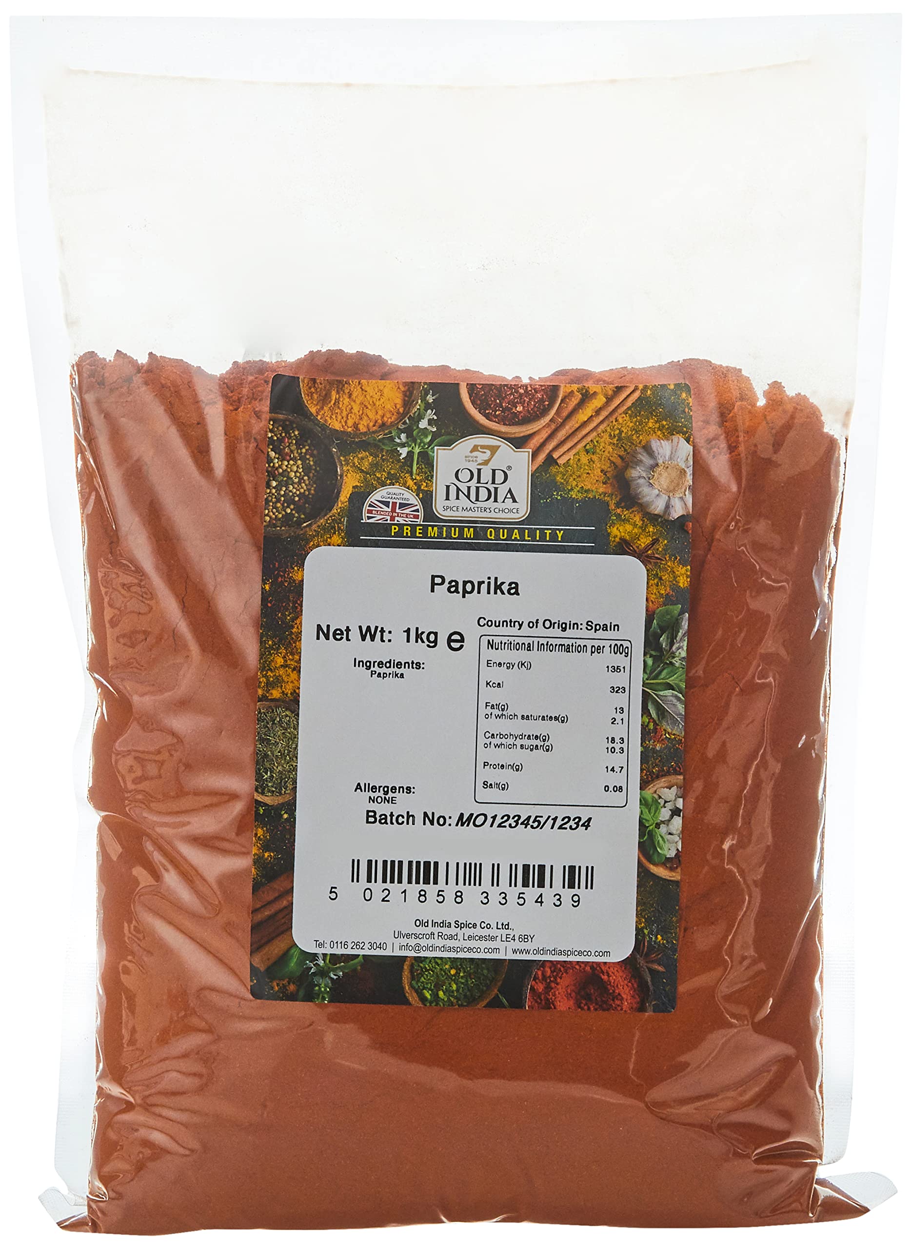 Old India Paprika 1 Kg - Natural Spices & Seasonings 1