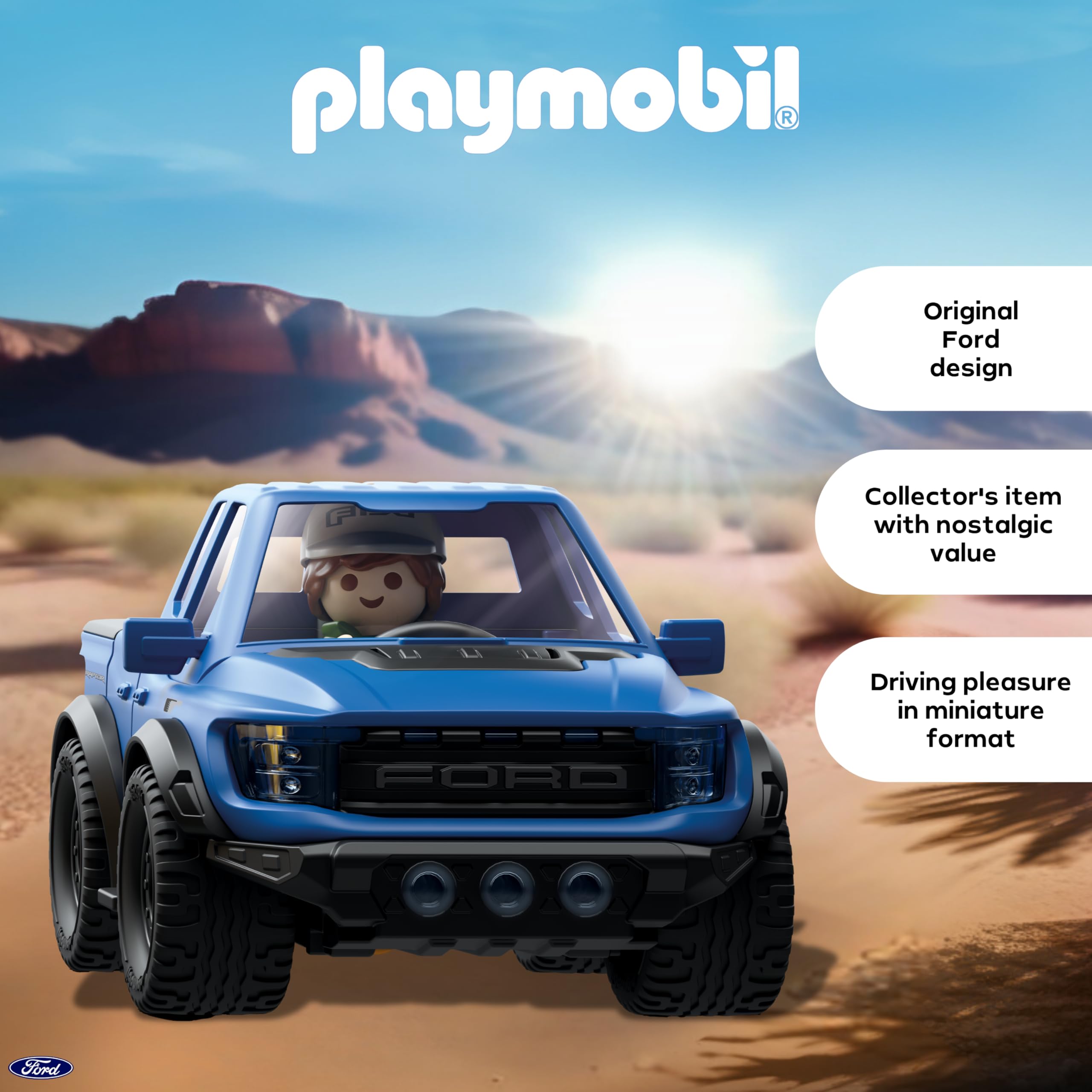 Playmobil Ford F-150 Raptor - Off-Road Adventure Vehicle for Kids Ages 4+ 6