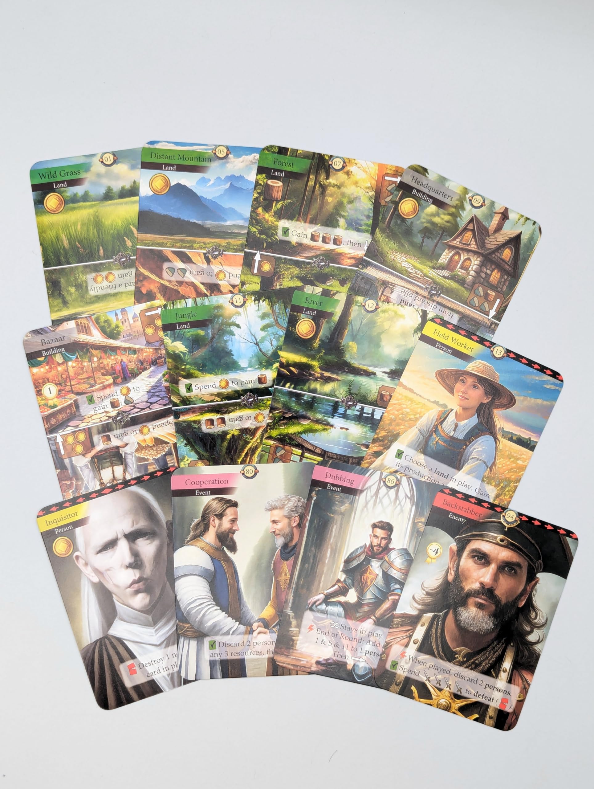 Fryx Games Kingdom Legacy Feudal Kingdom - Strategy Card Game for 1 Player 8