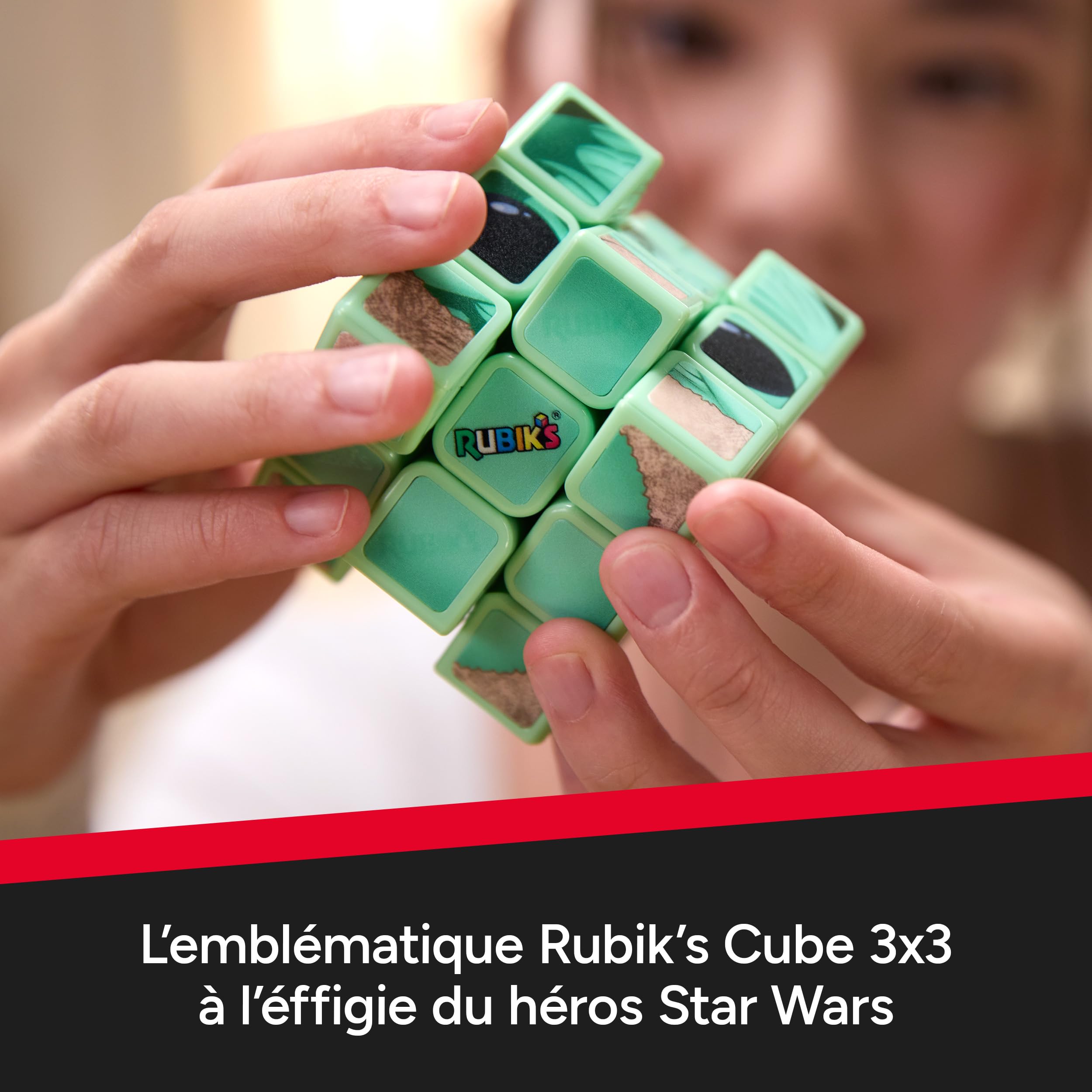 Rubik’s Cube Star Wars Grogu Cuber 3x3 Puzzle with Display Stand - Ages 8+ 10