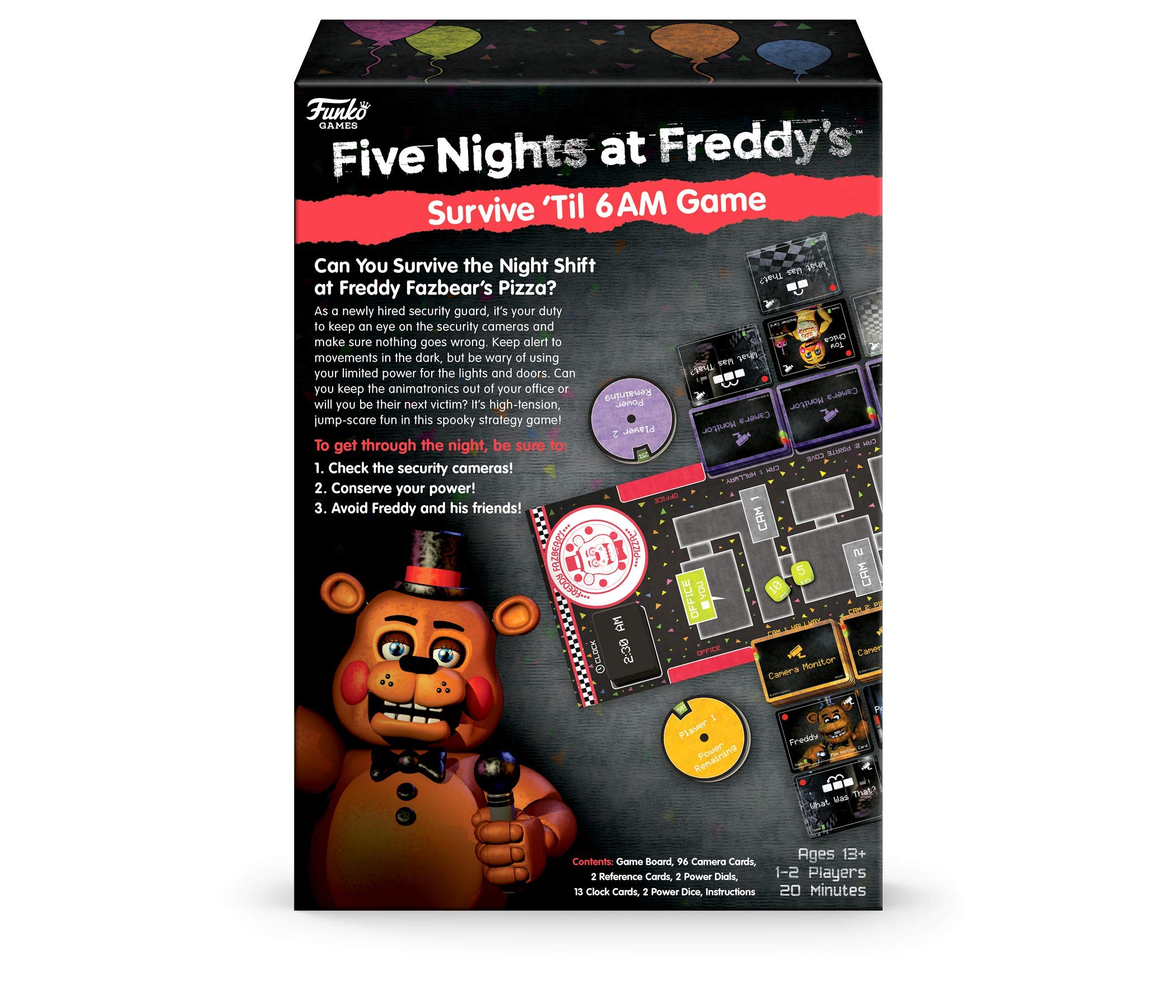 Funko Games Five Nights at Freddy's - Survive 'til 6AM Strategy Board Game 7