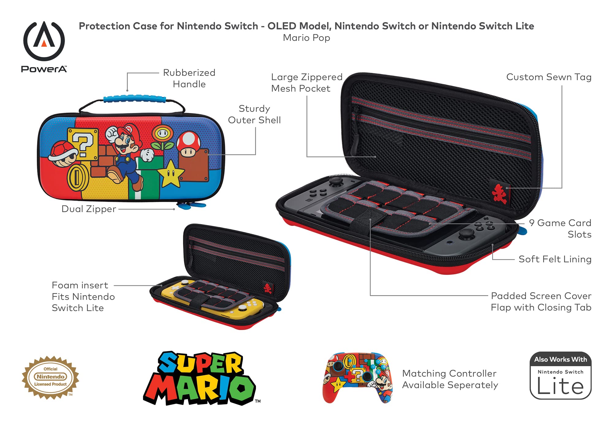 Mario Pop - Nintendo Switch OLED Model Protection Case by PowerA 11